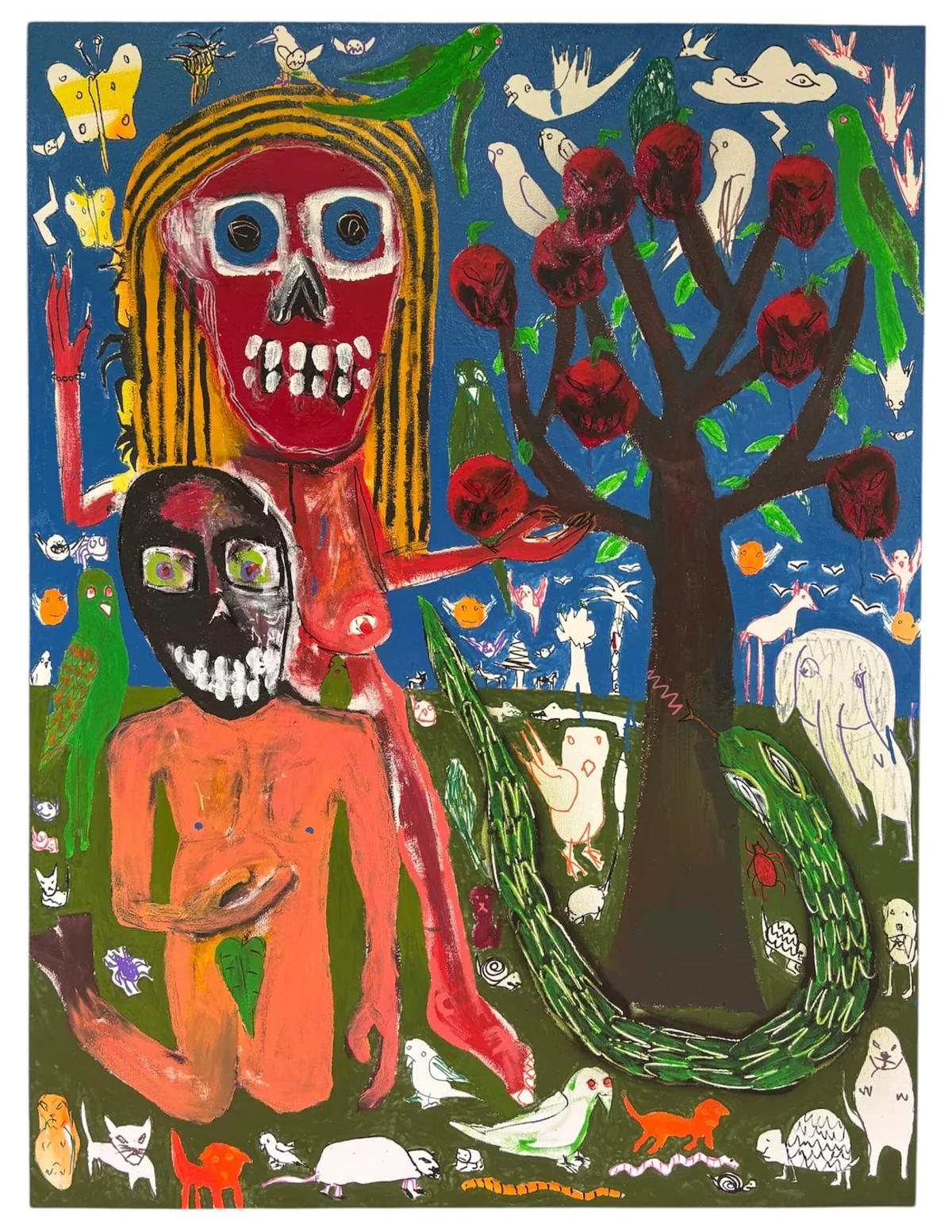 Garden - mixed media on canvas 91cm by 122cm