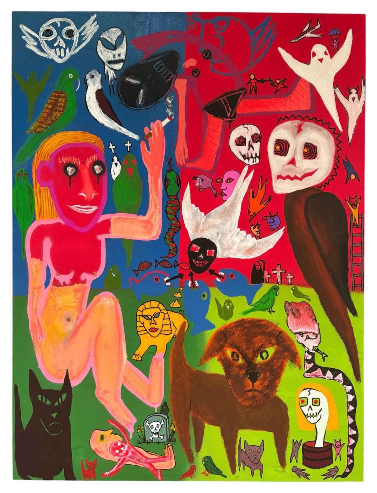 Untitled - mixed media on canvas 91cm by 122cm