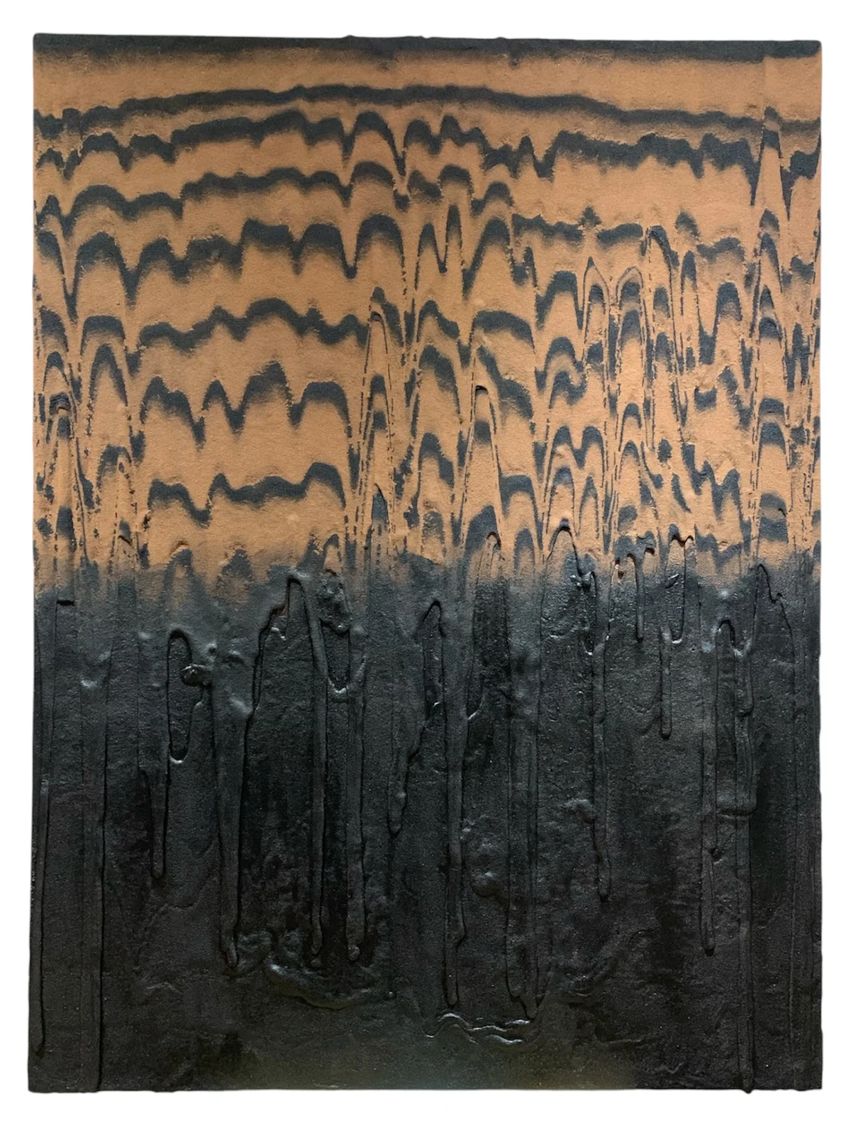 Life death (Waves series) - mixed media on canvas