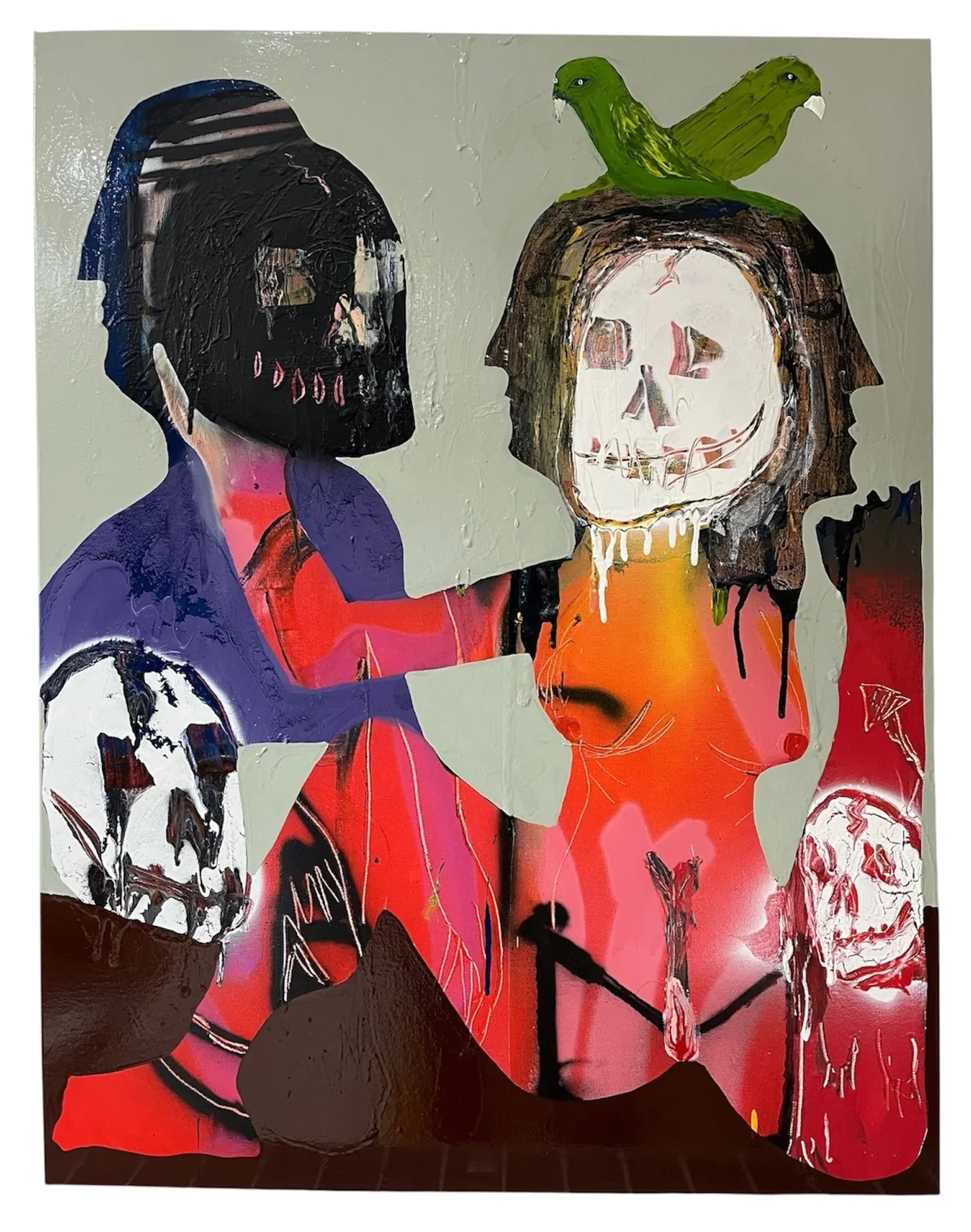 Untitled - mixed media on canvas