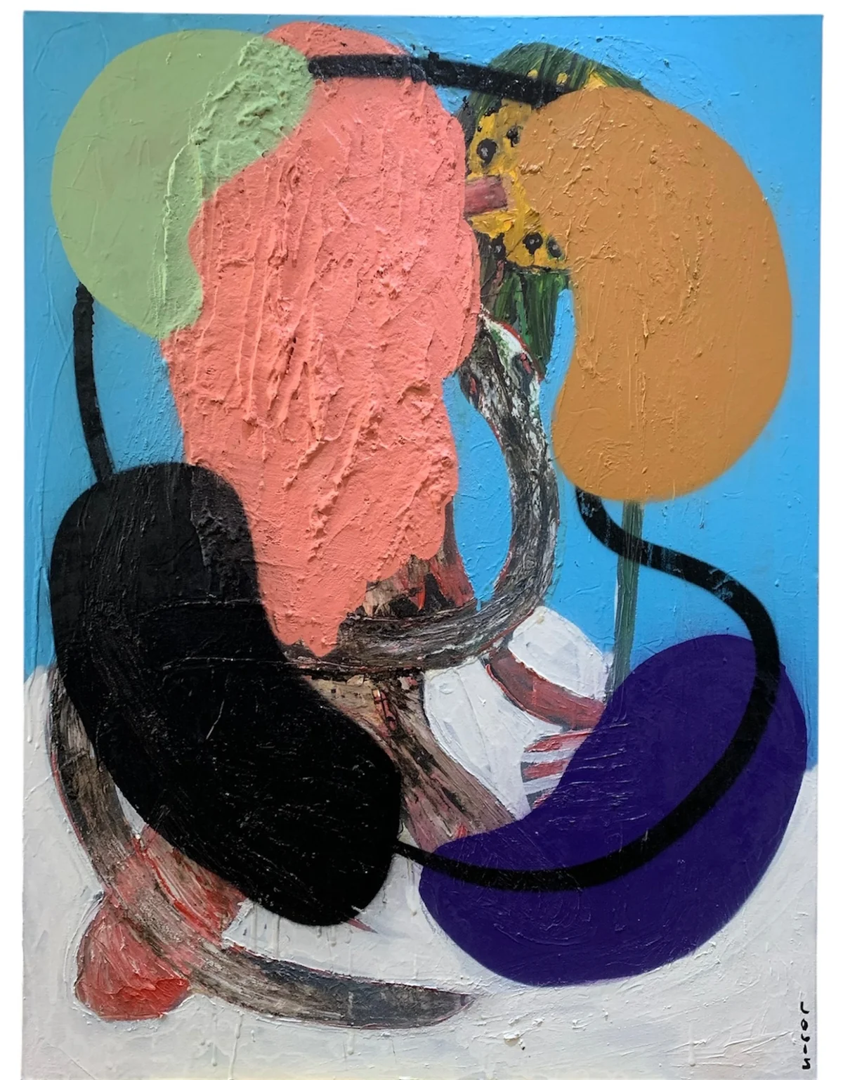 Untitled - mixed media on canvas