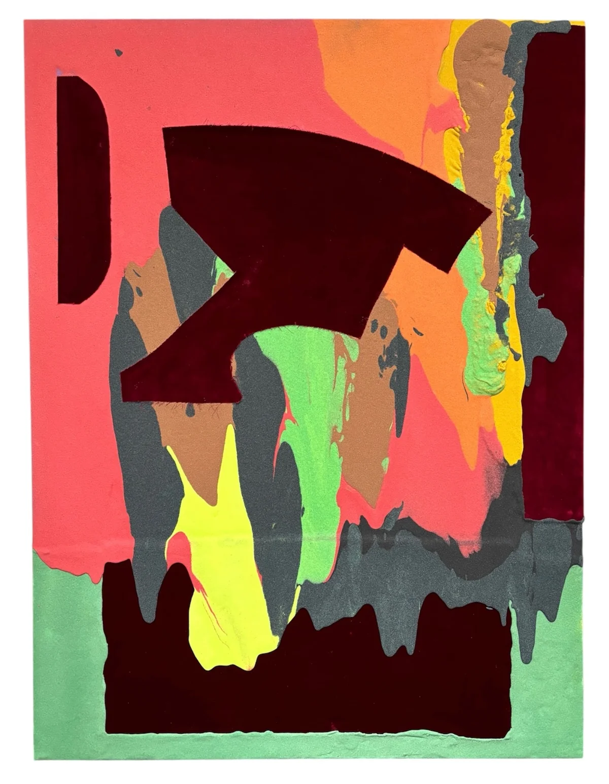Untitled - mixed media on canvas 91 by 122cm