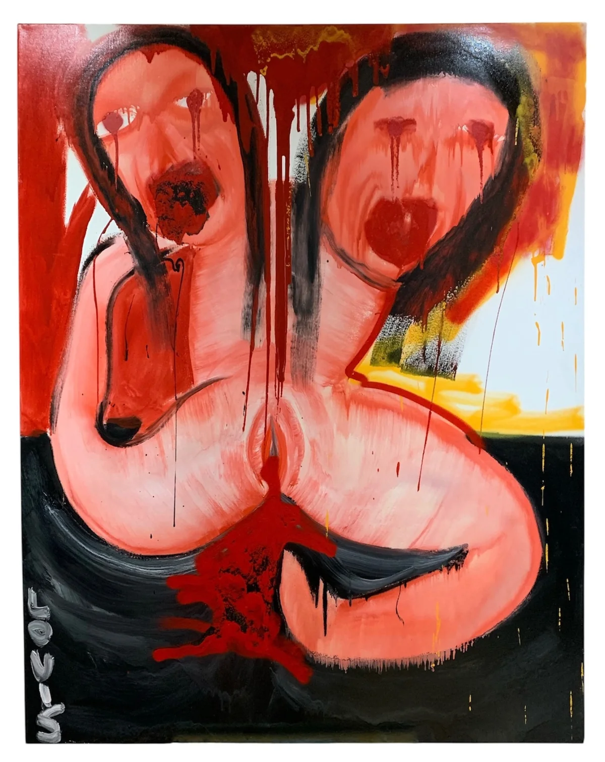 Untitled - mixed media on canvas