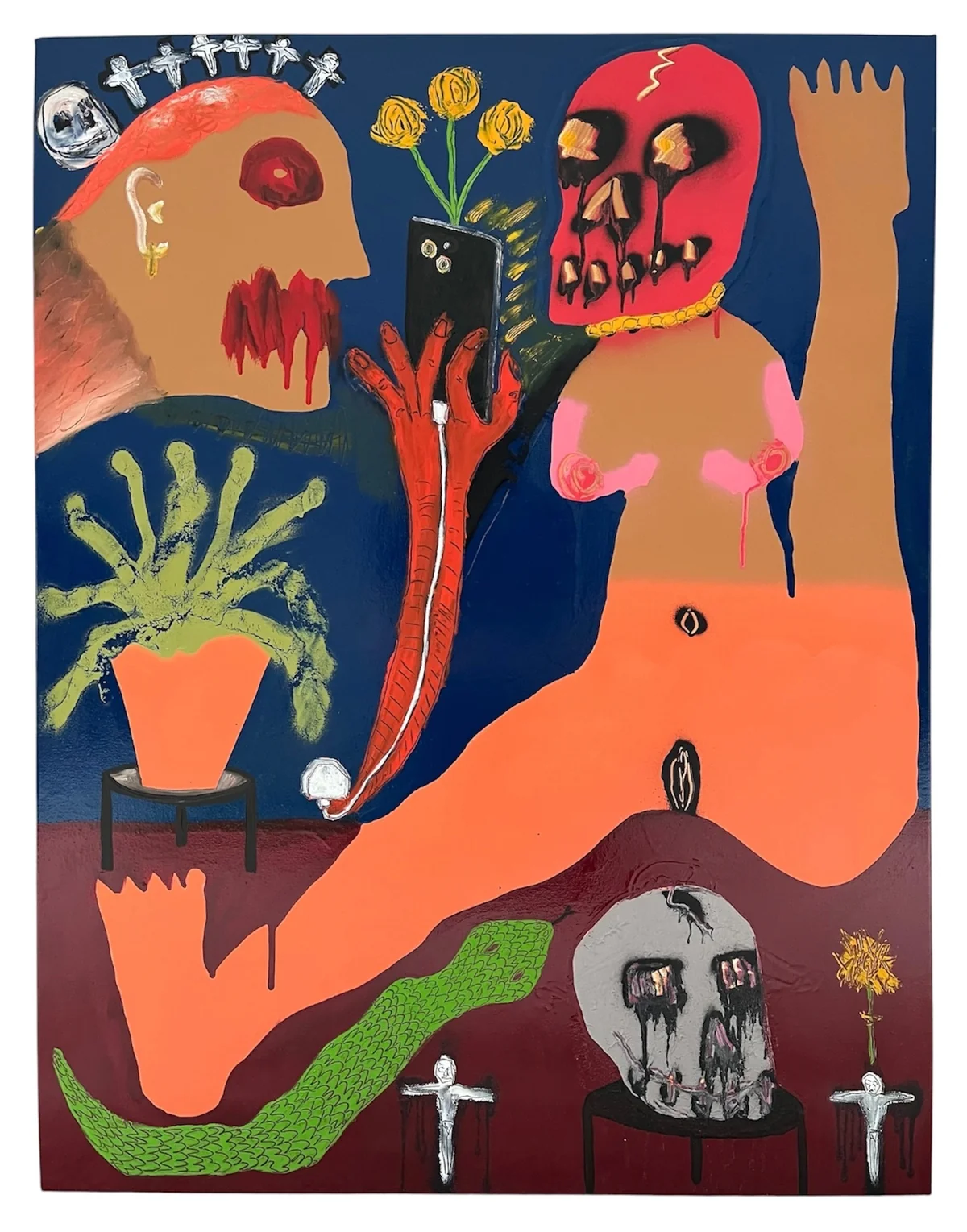 Untitled - mixed media on canvas