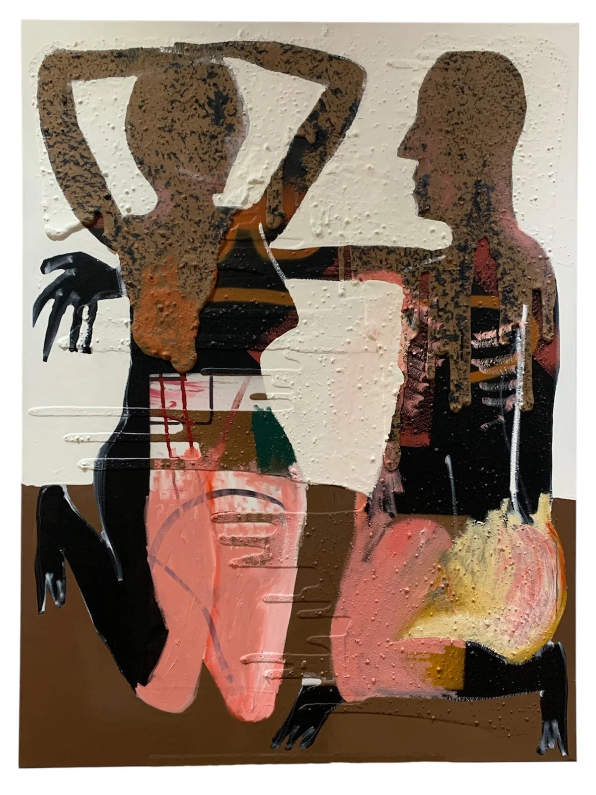 Untitled - mixed media on canvas 91 by 122cm