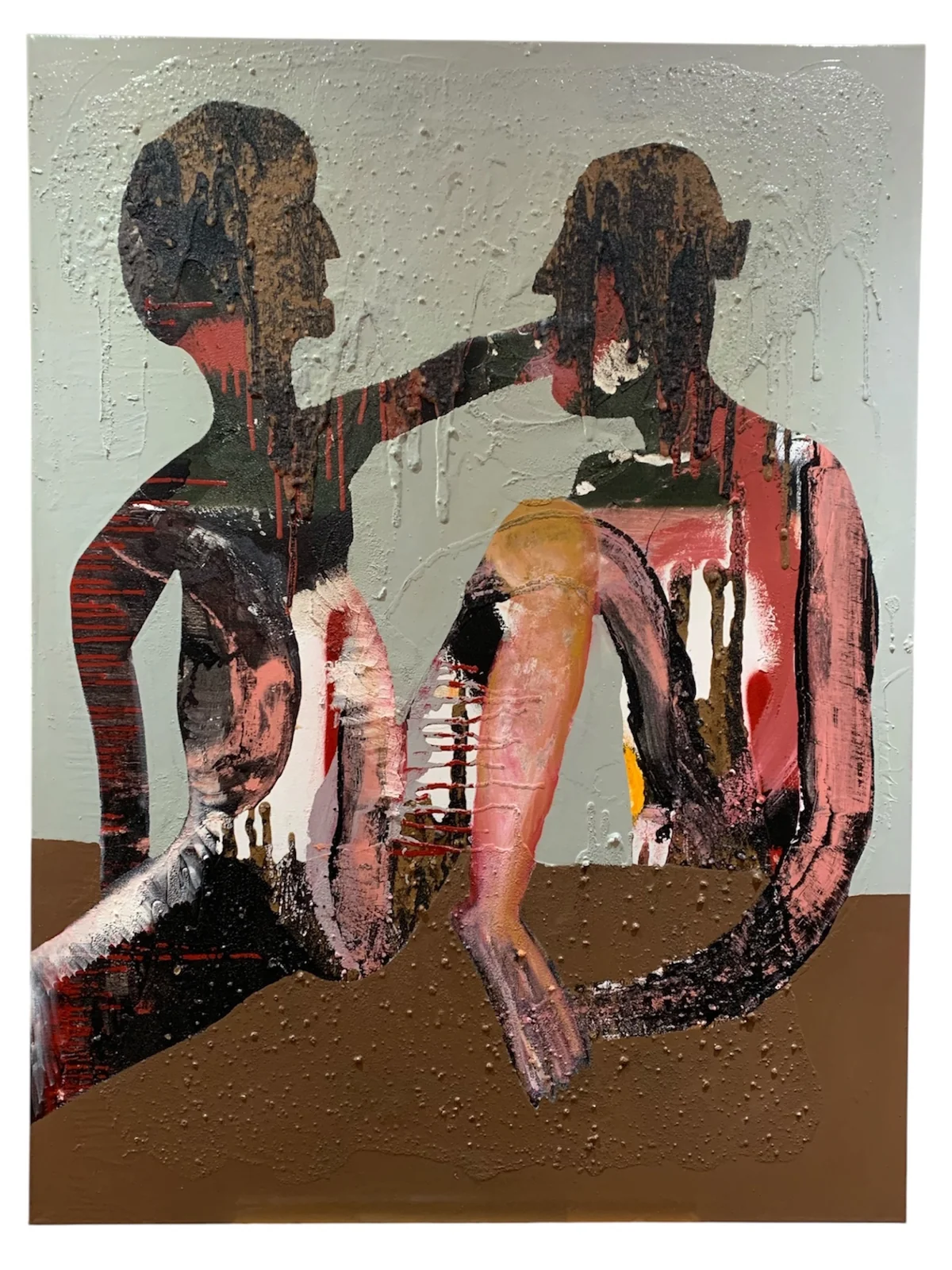 Untitled - mixed media on canvas 91 by 122cm