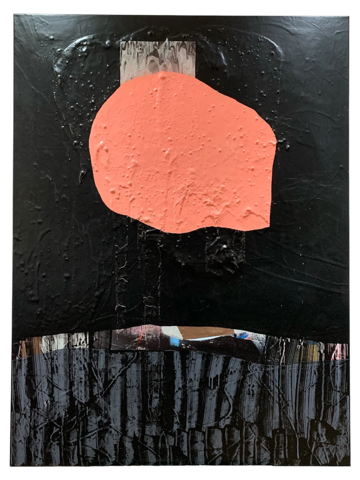 Untitled - mixed media on canvas 91 by 122cm