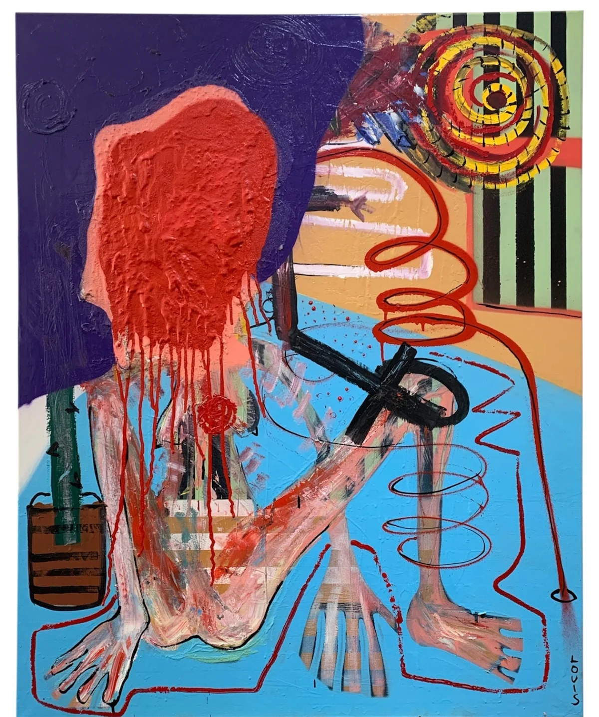 Untitled - mixed media on canvas
