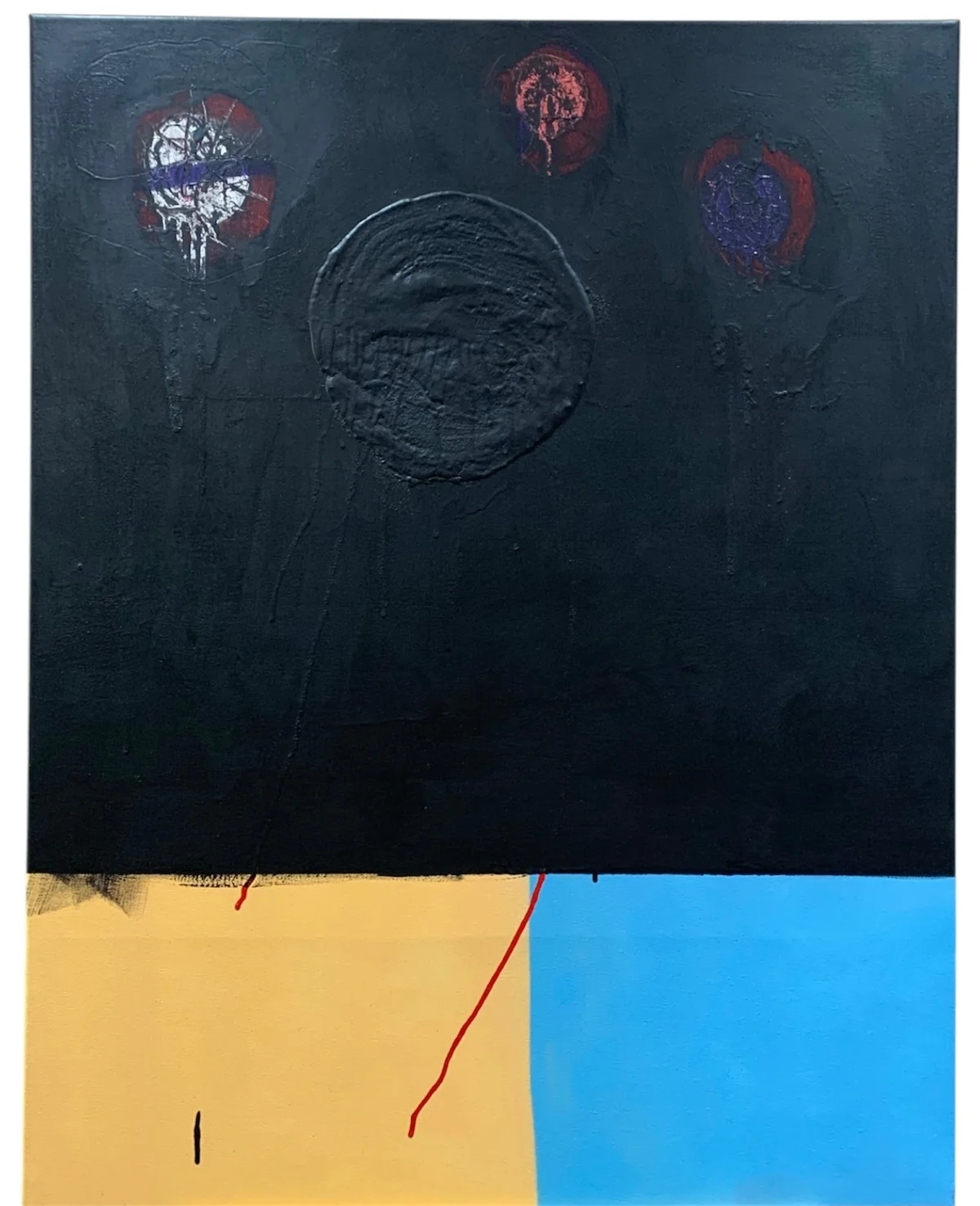Blood line - mixed media on canvas