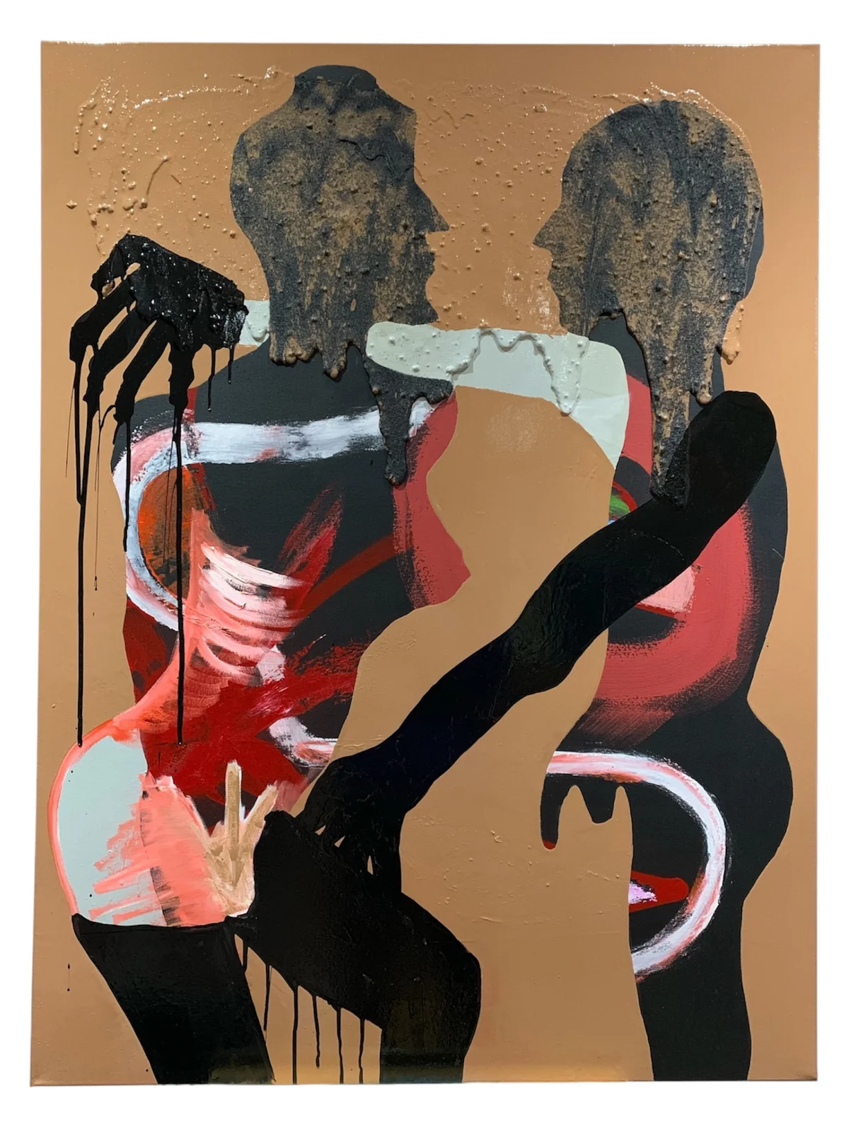 Untitled - mixed media on canvas 91 by 122cm