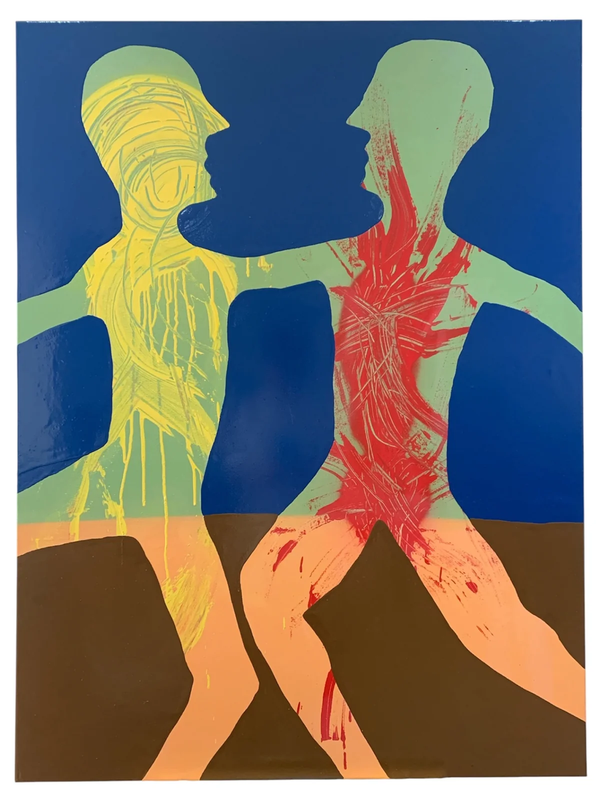 Untitled - mixed media on canvas 91 by 122cm