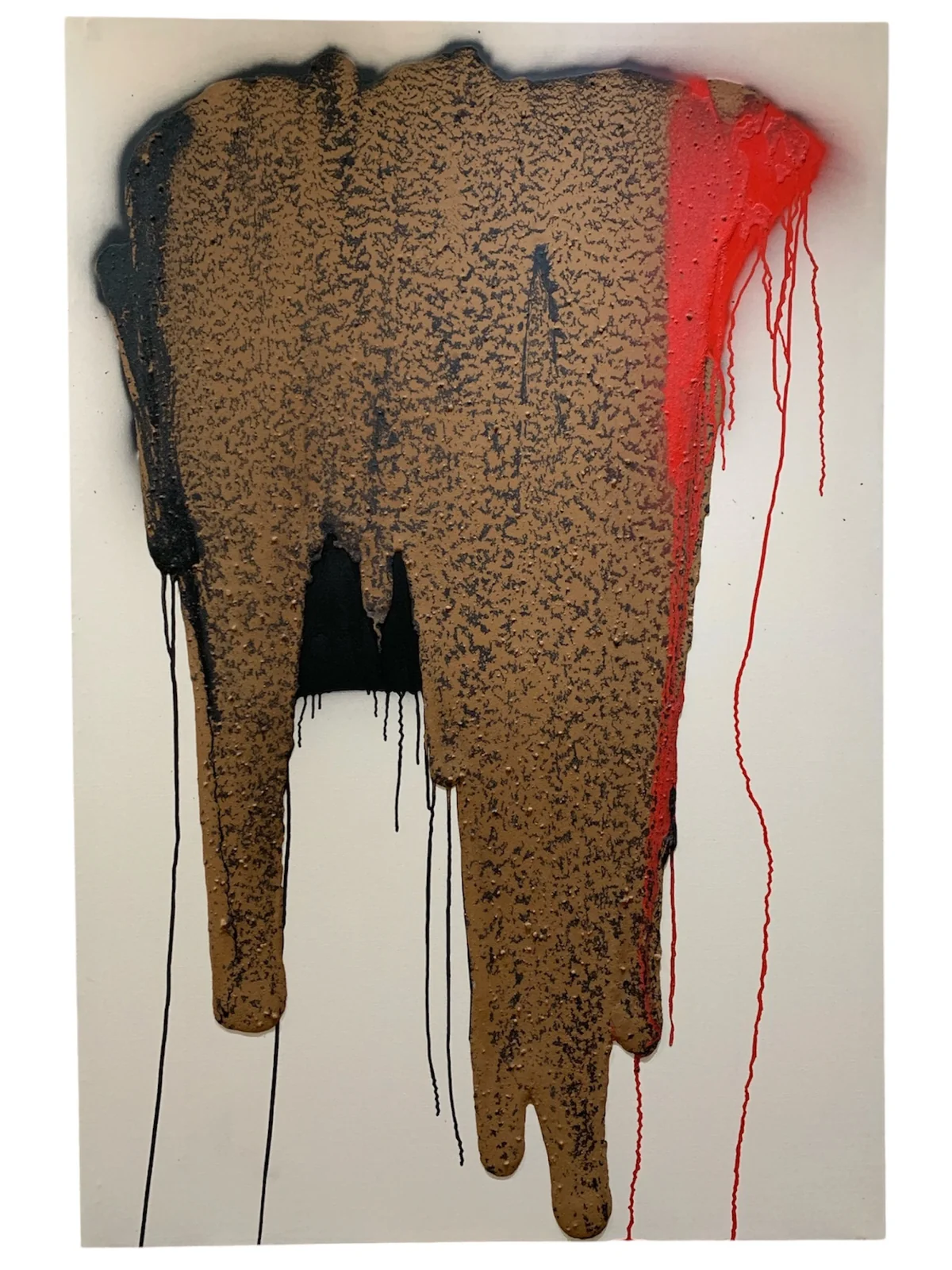 Untitled - mixed media on canvas 122 by 183cm
