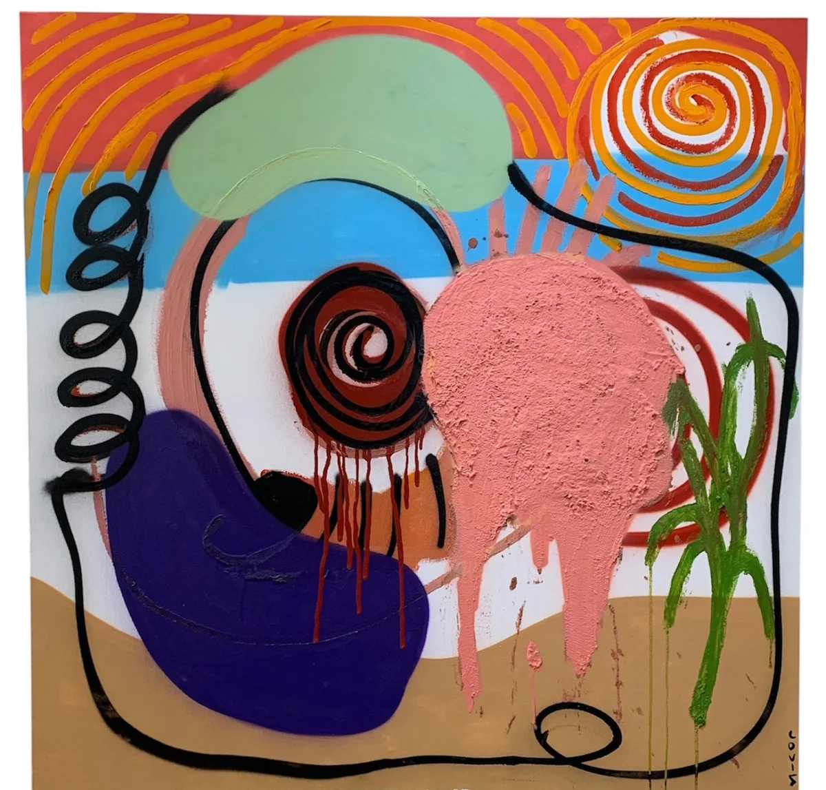 Untitled - mixed media on canvas