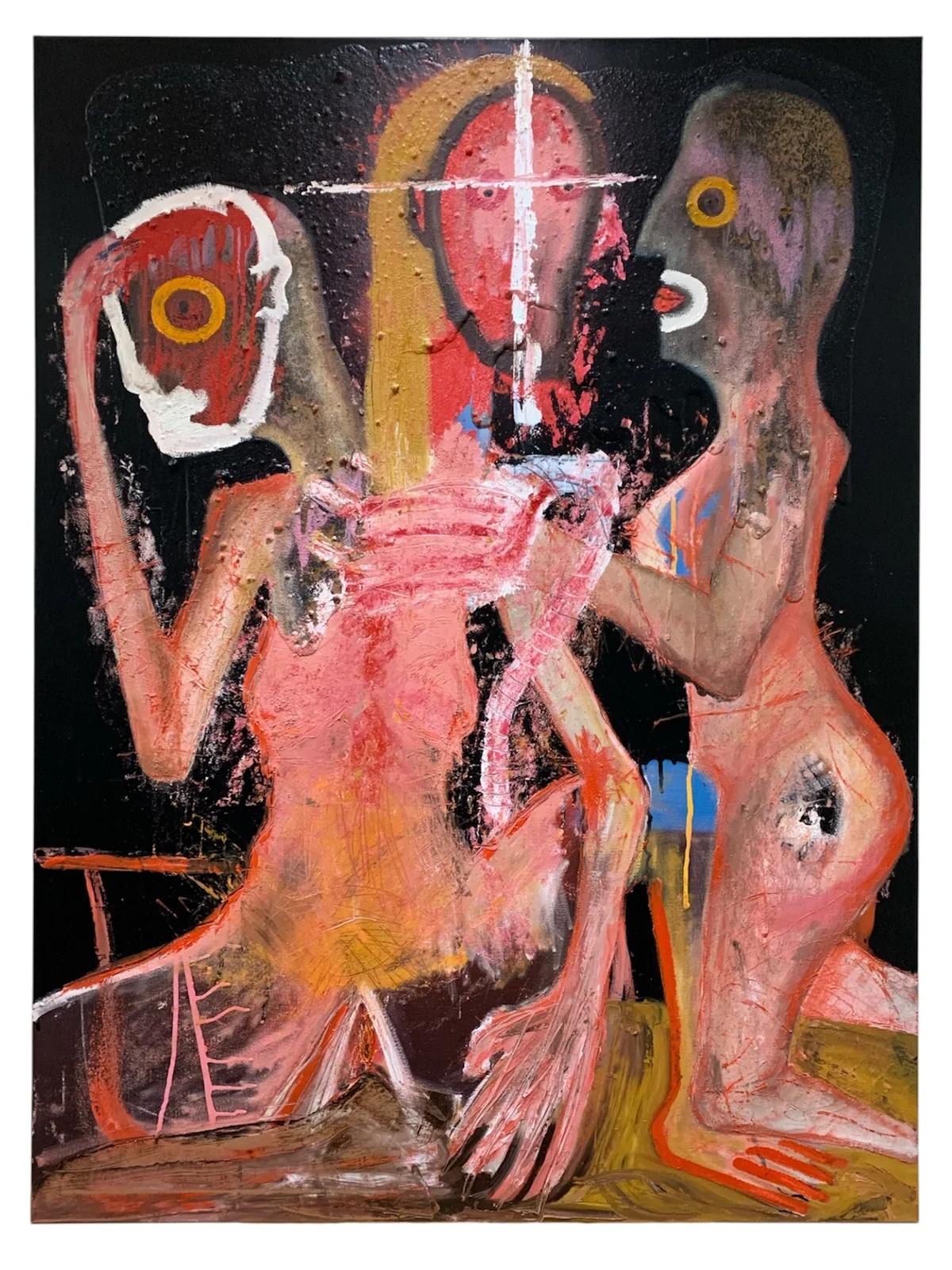 Untitled - mixed media on canvas 91 by 122cm