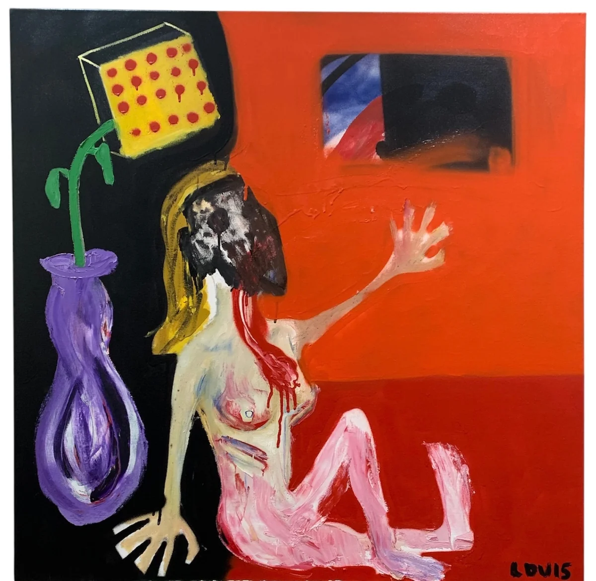 Untitled - mixed media on canvas