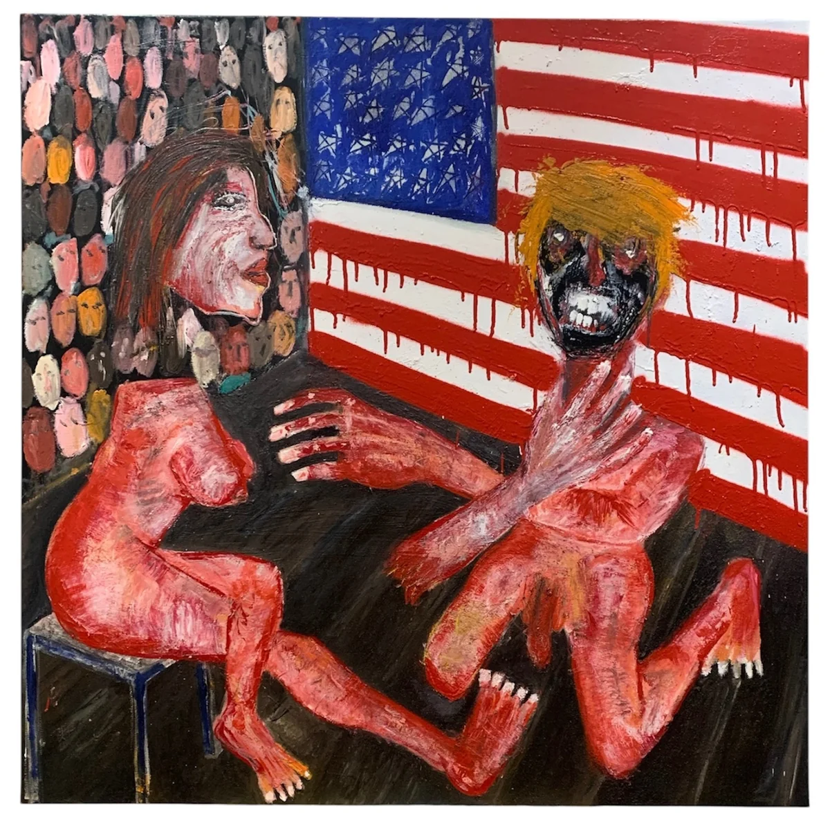 Untitled - mixed media on canvas