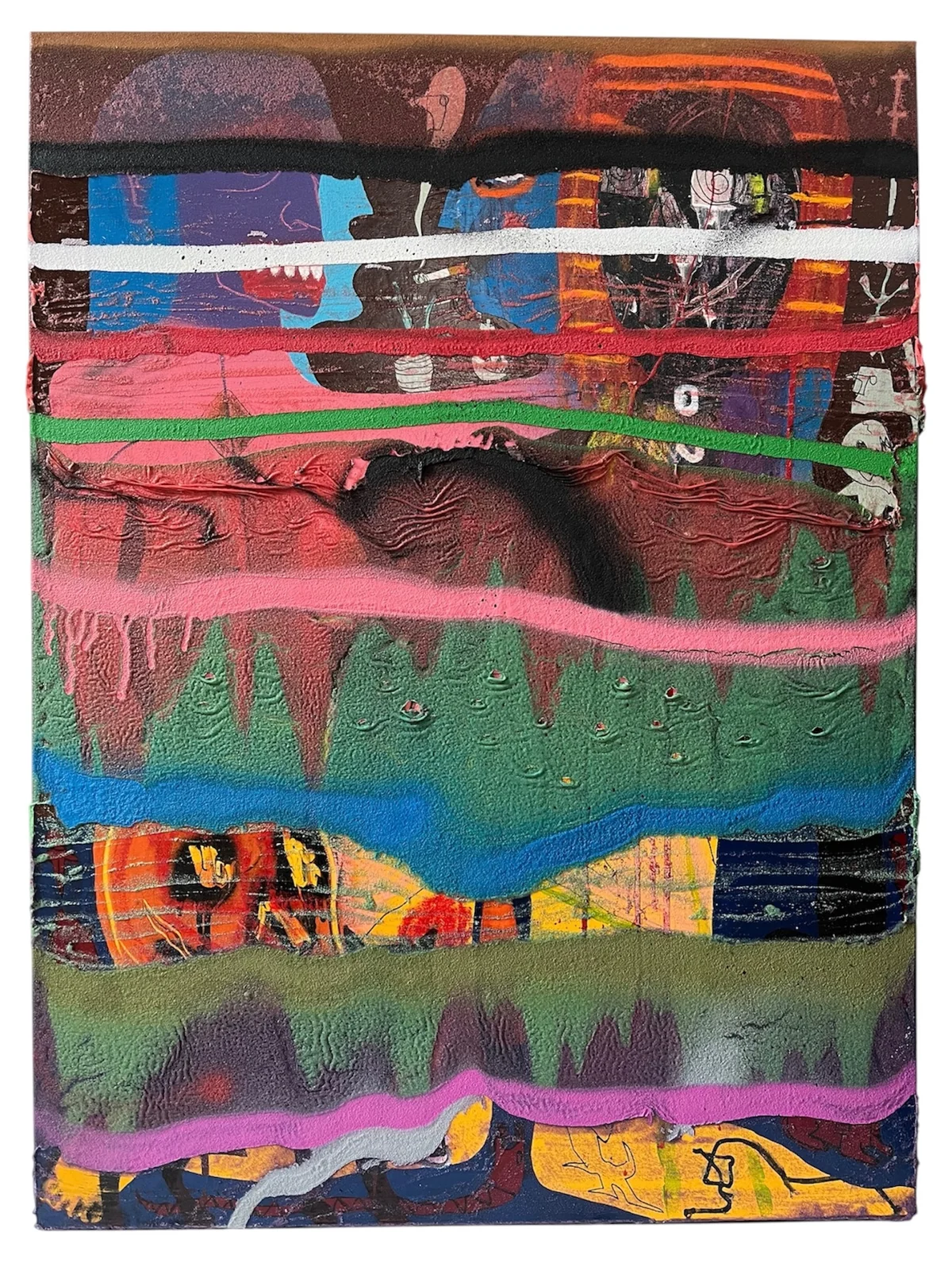 Untitled - mixed media on canvas