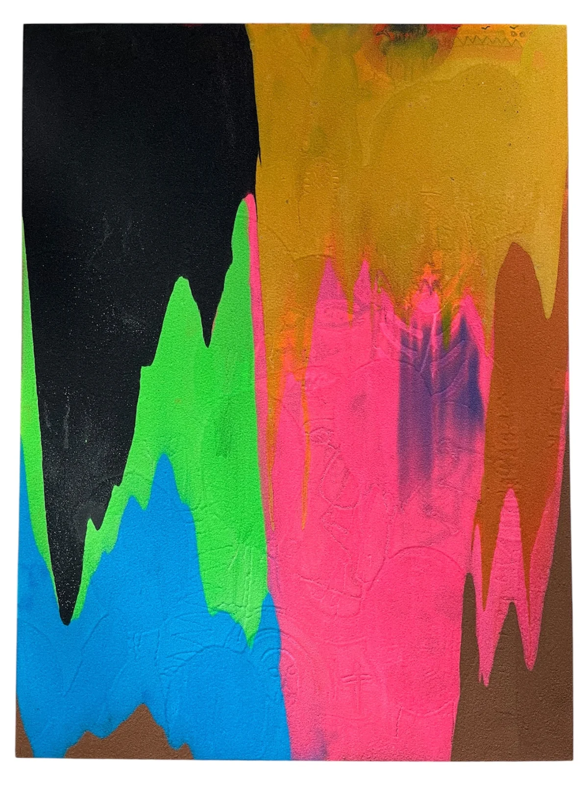 Untitled - mixed media on canvas 91 by 122cm