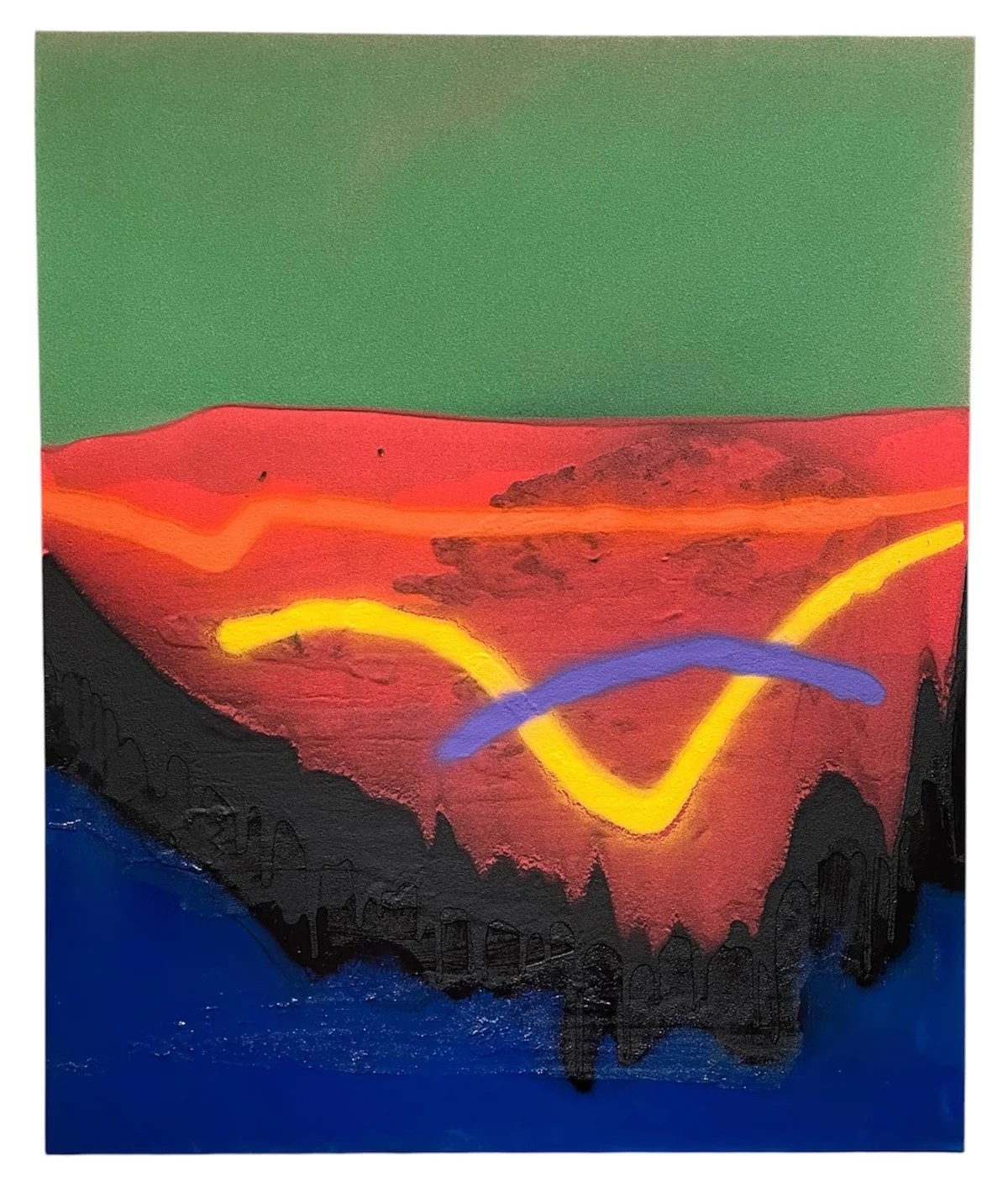 Untitled - mixed media on canvas