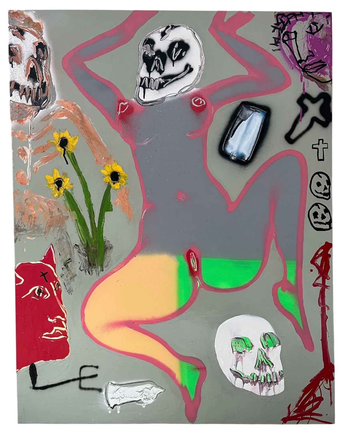 Untitled - mixed media on canvas