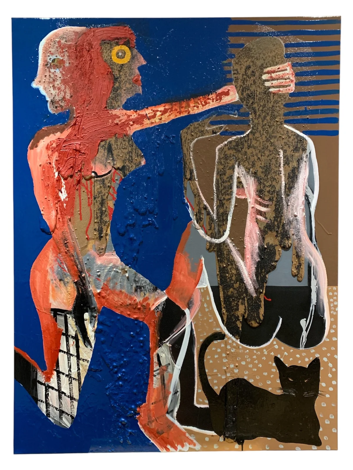 Untitled - mixed media on canvas 91 by 122cm