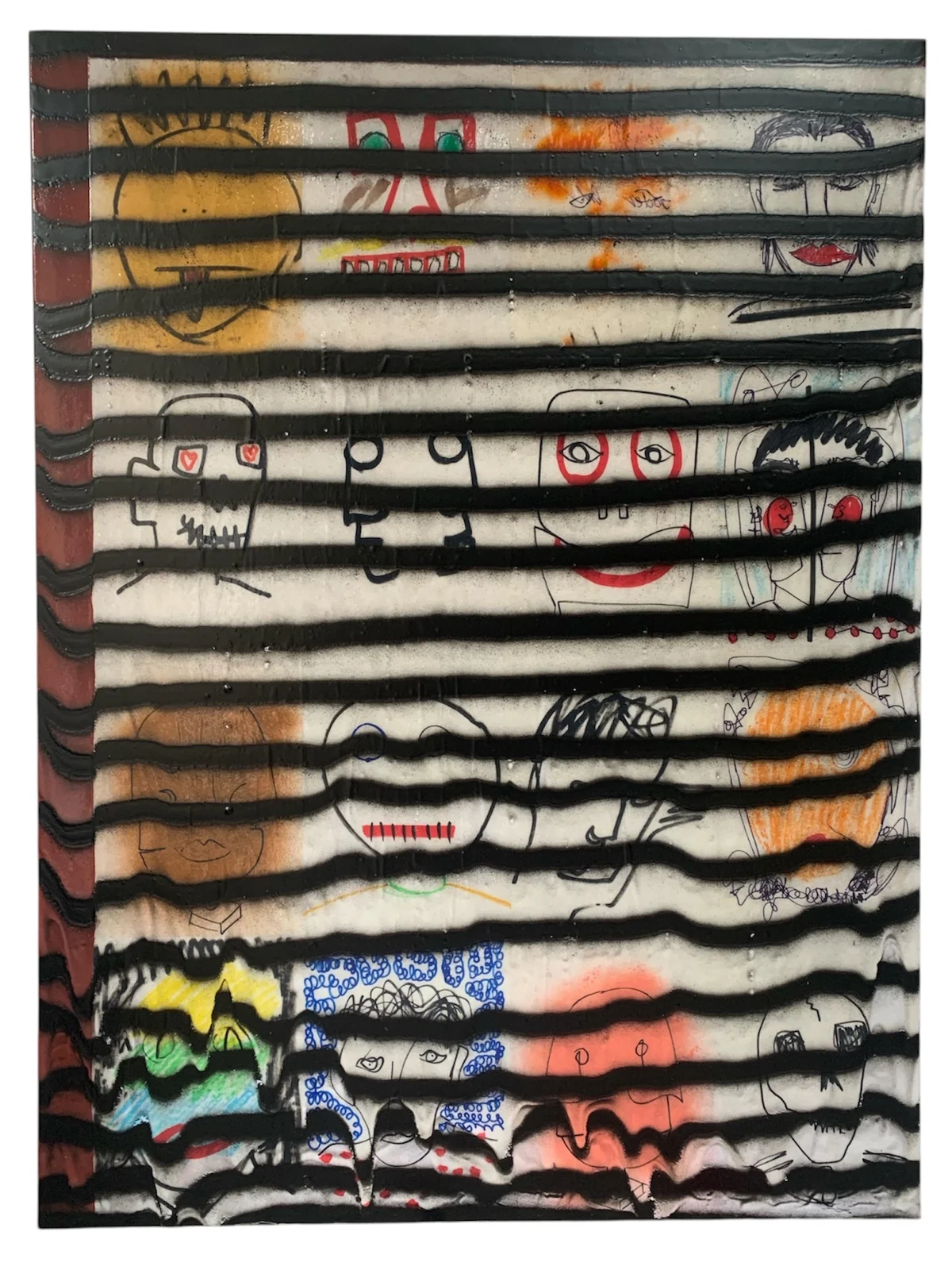 Waves series - mixed media on canvas 91 by 122cm