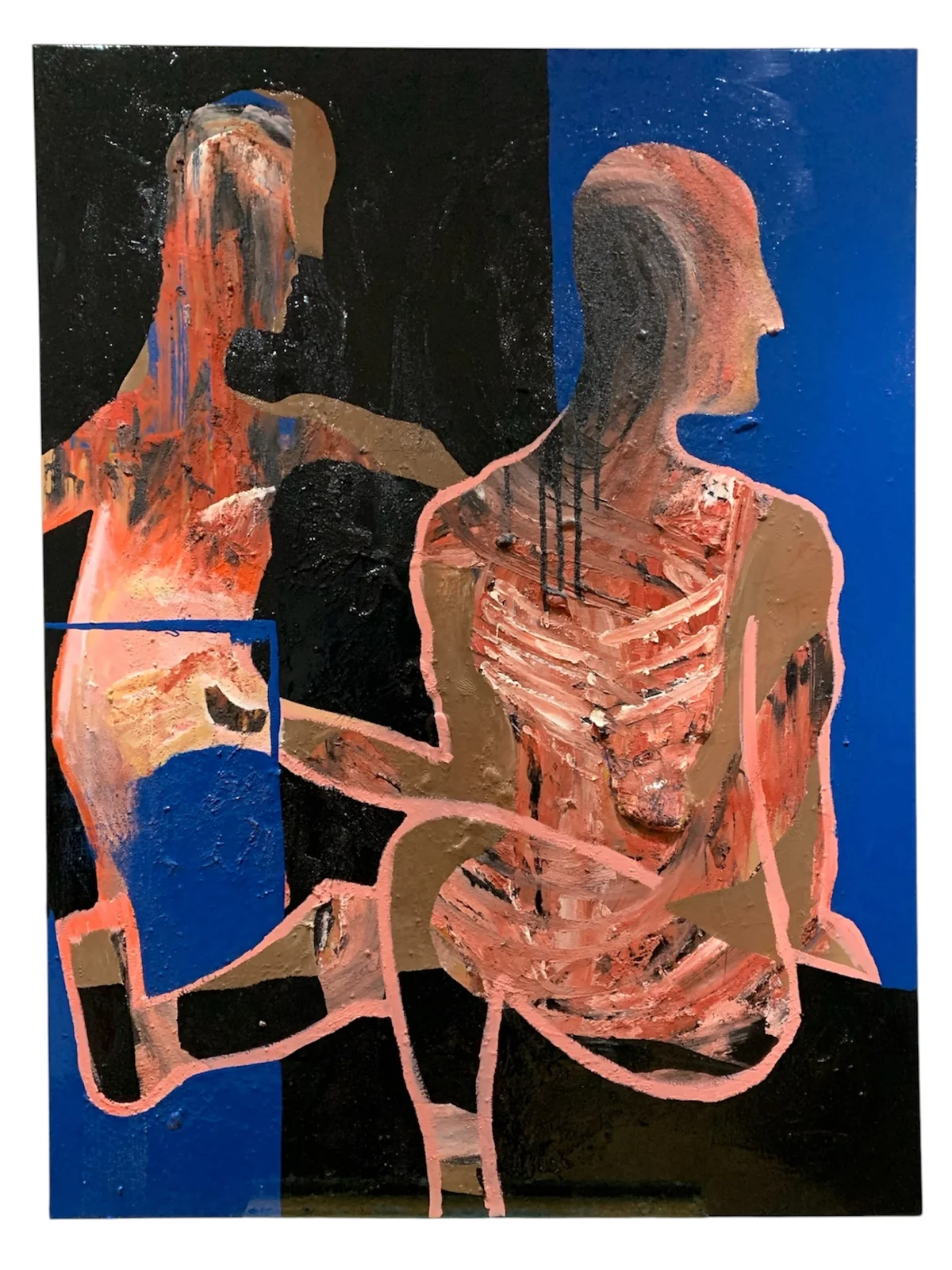 Untitled - mixed media on canvas 91 by 122cm
