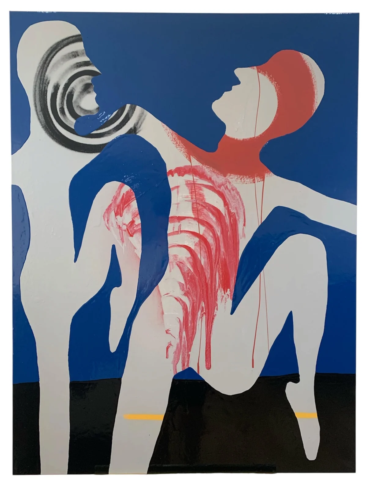Untitled - mixed media on canvas 91 by 122cm