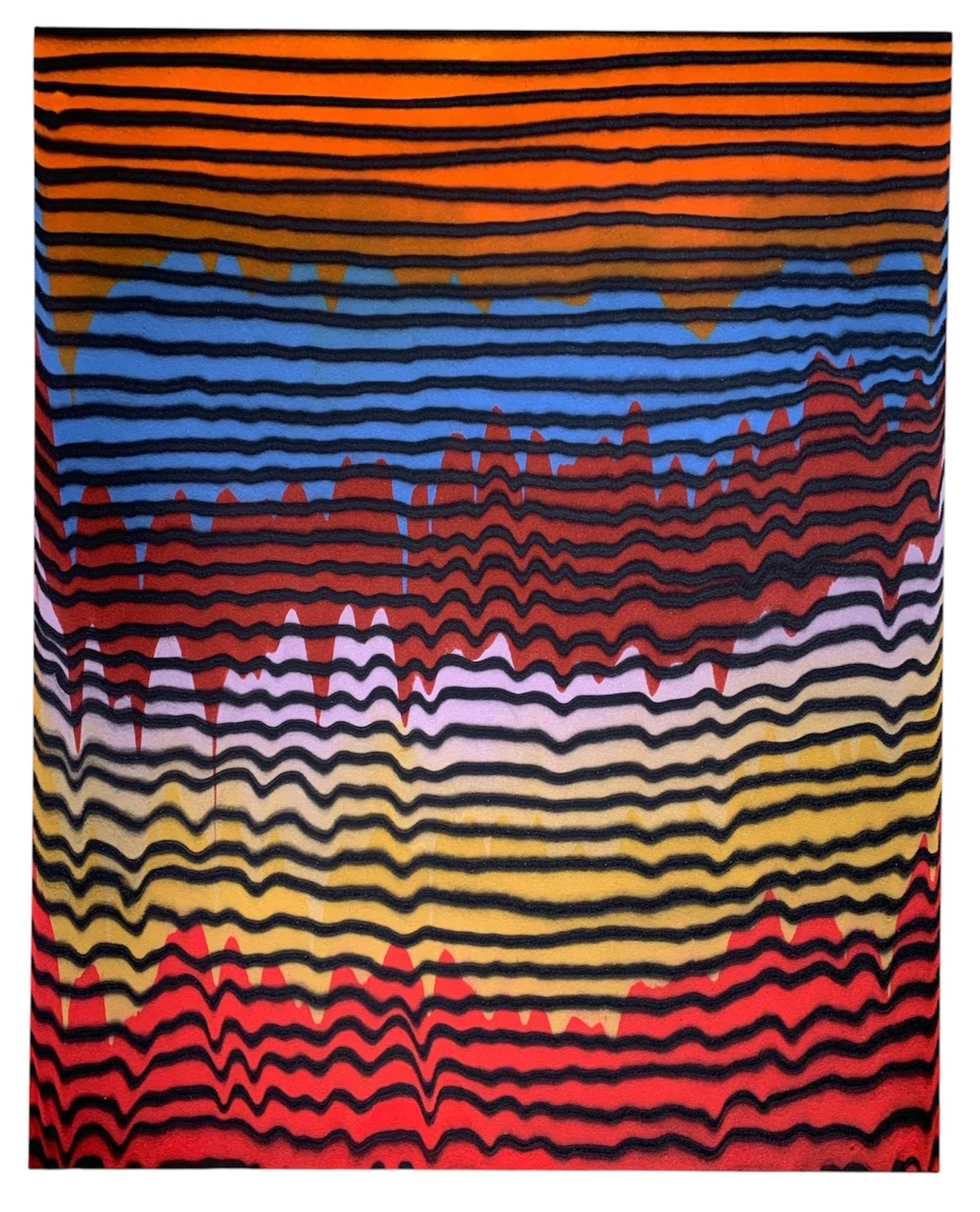Waves series - mixed media on canvas 122 by 152cm