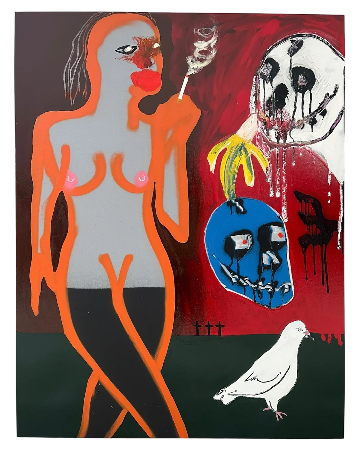 Untitled - mixed media on canvas