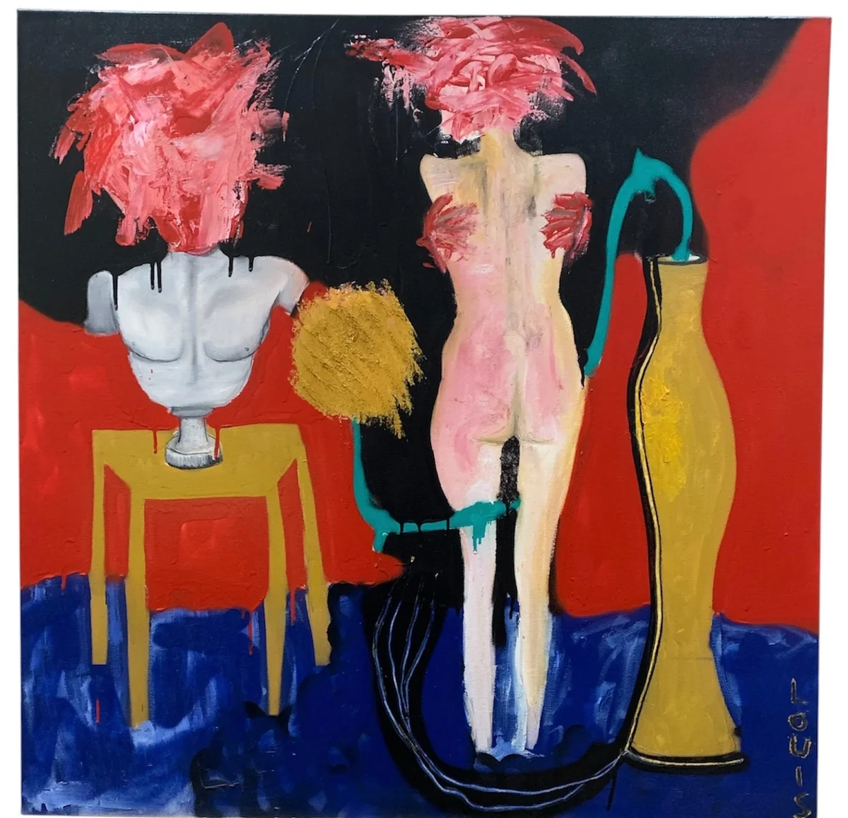 Untitled - mixed media on canvas