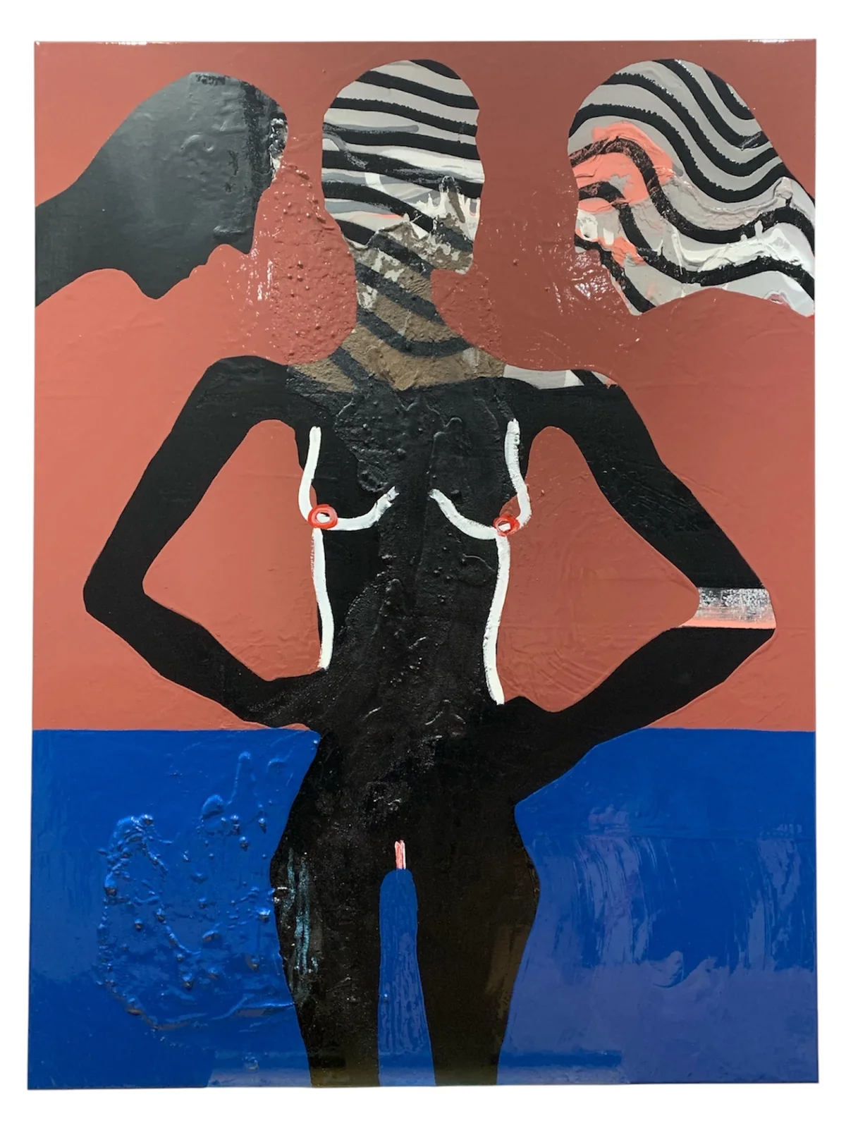 Untitled - mixed media on canvas 91 by 122cm