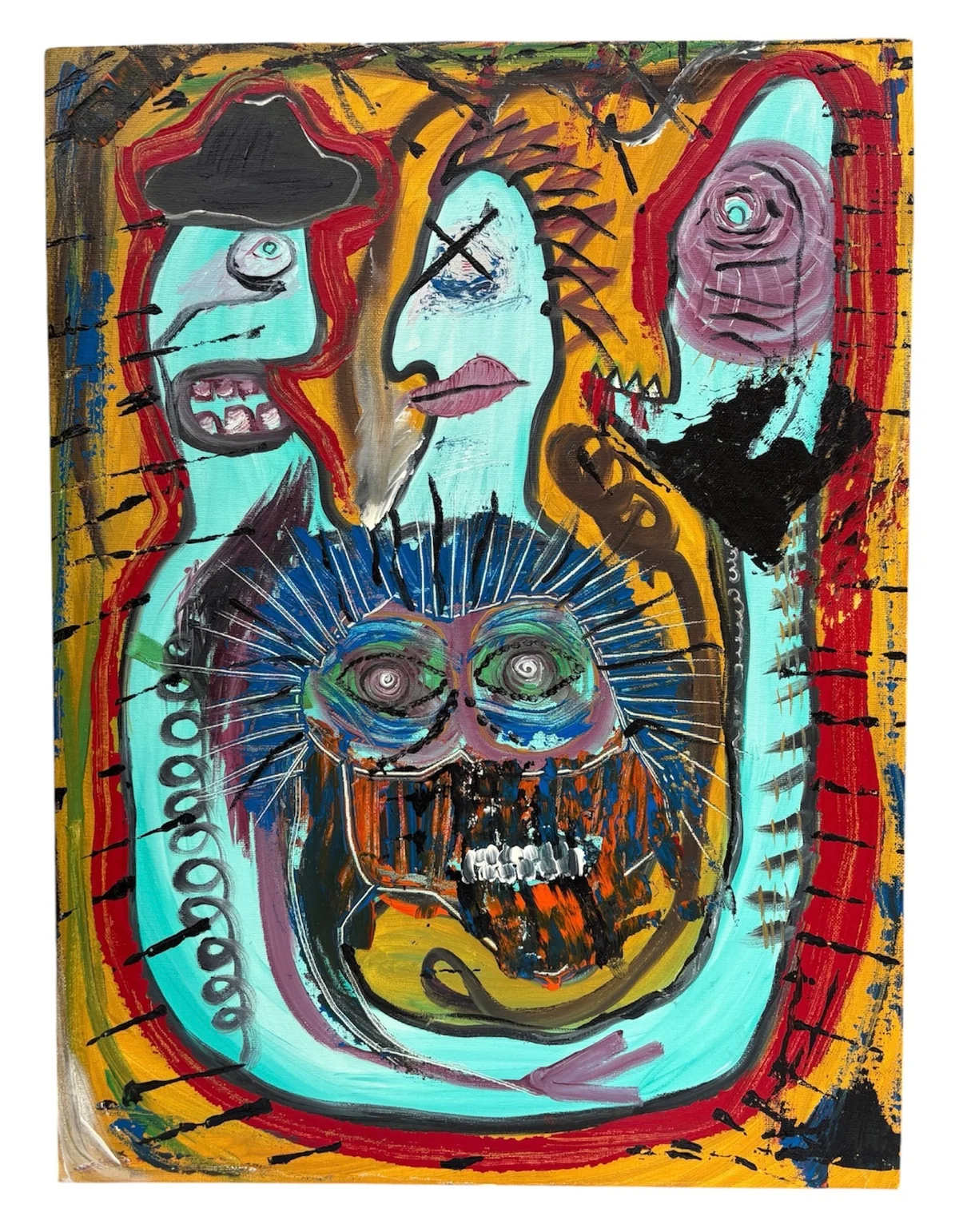 Untitled - mixed media on canvas board 18 by 24 inch