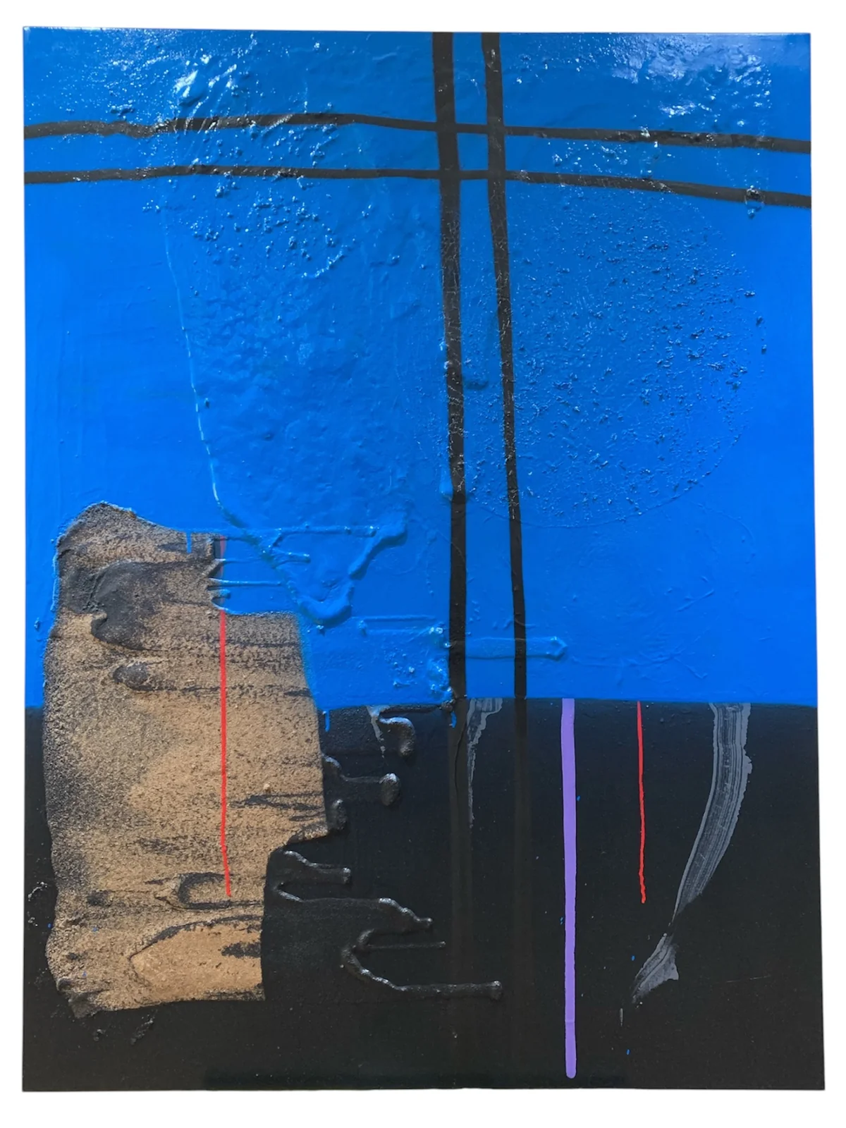 Untitled - mixed media on canvas 91 by 122cm