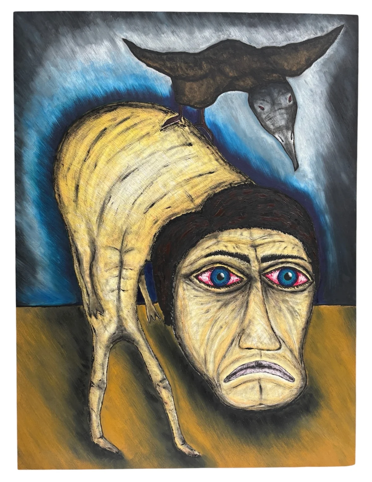 Untitled - oil on wood 46.2 by 61.5cm