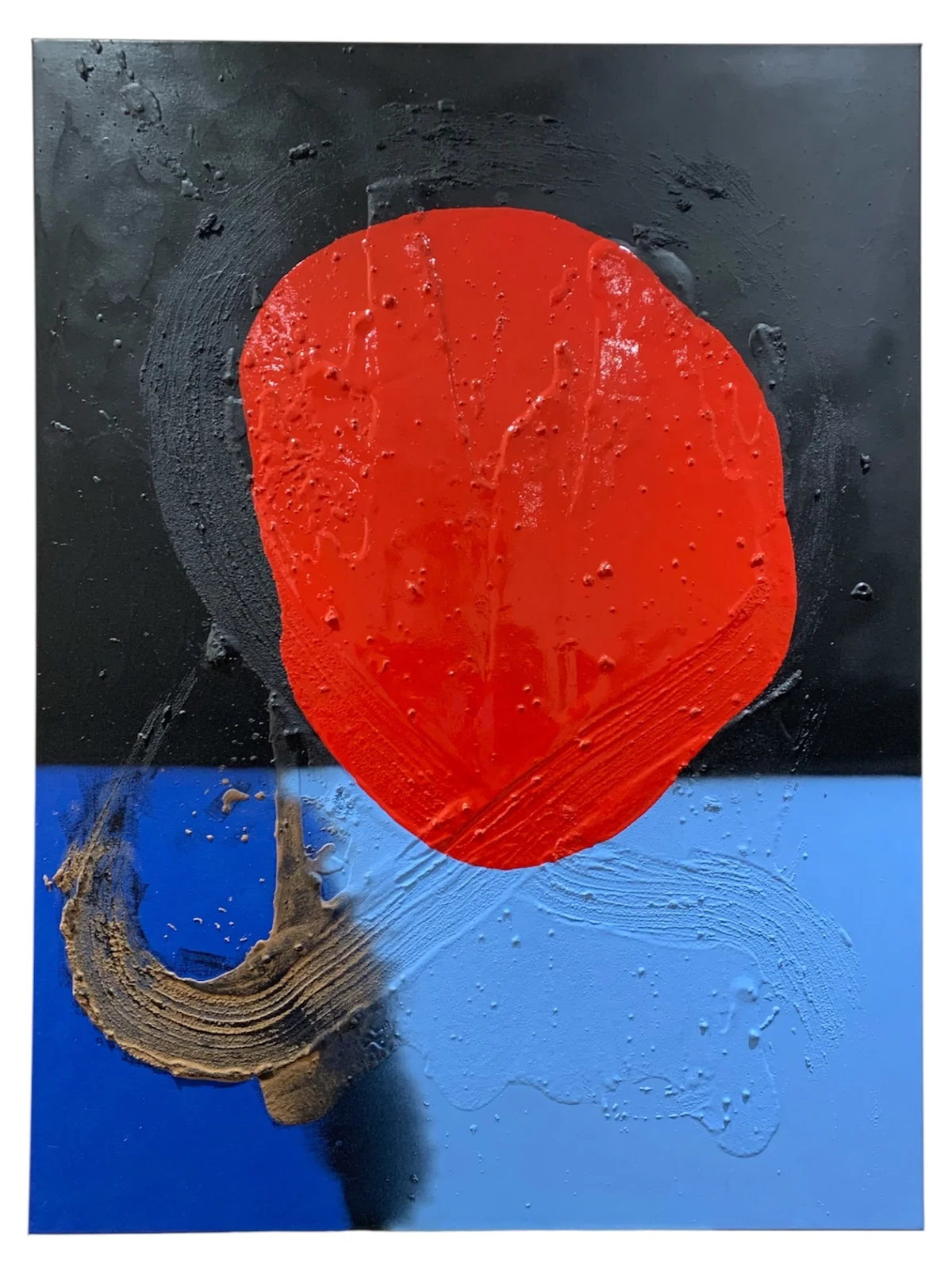Untitled - mixed media on canvas 91 by 122cm