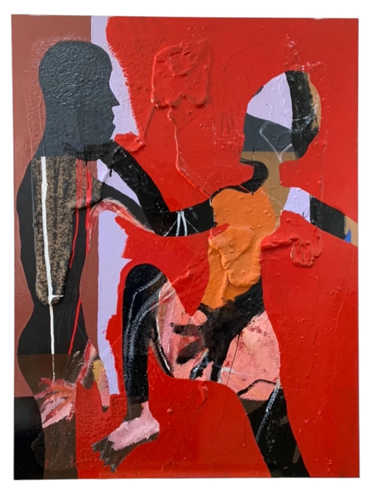 Untitled - mixed media on canvas 91 by 122cm