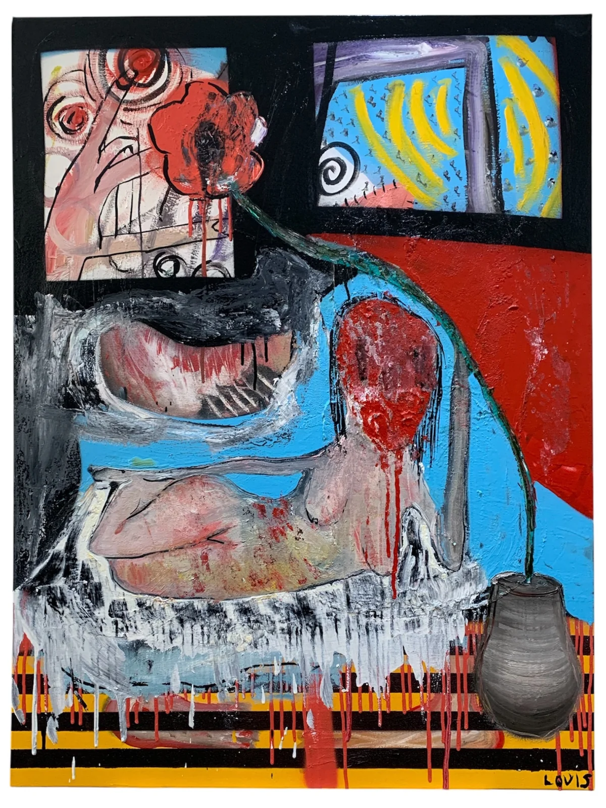 Untitled - mixed media on canvas