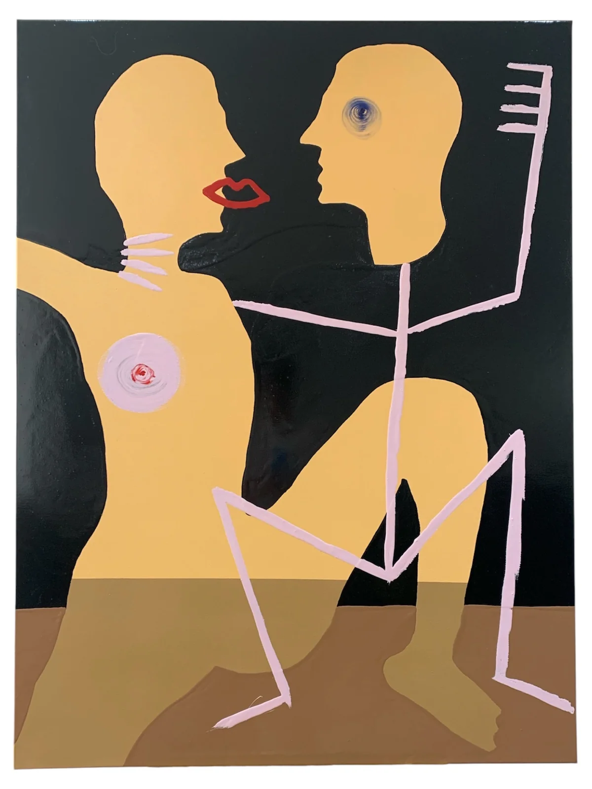 Untitled - mixed media on canvas 91 by 122cm