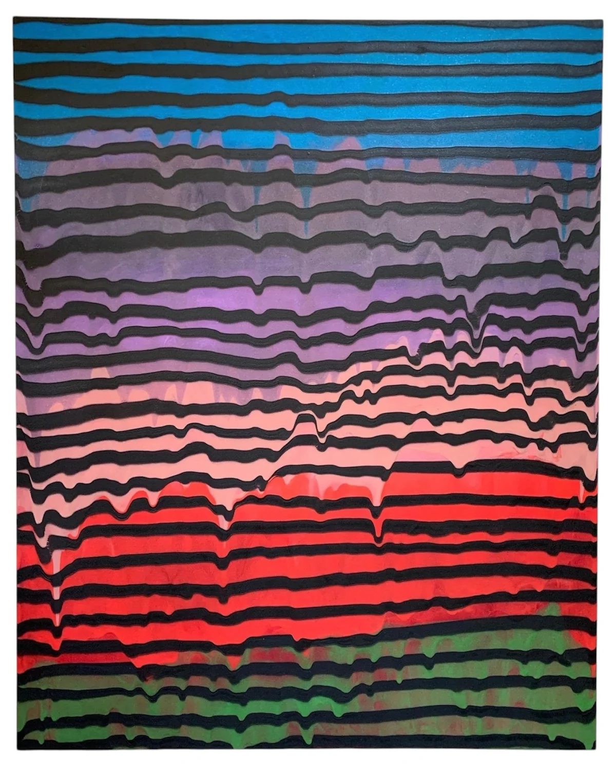 Waves series - mixed media on canvas 122 by 152cm