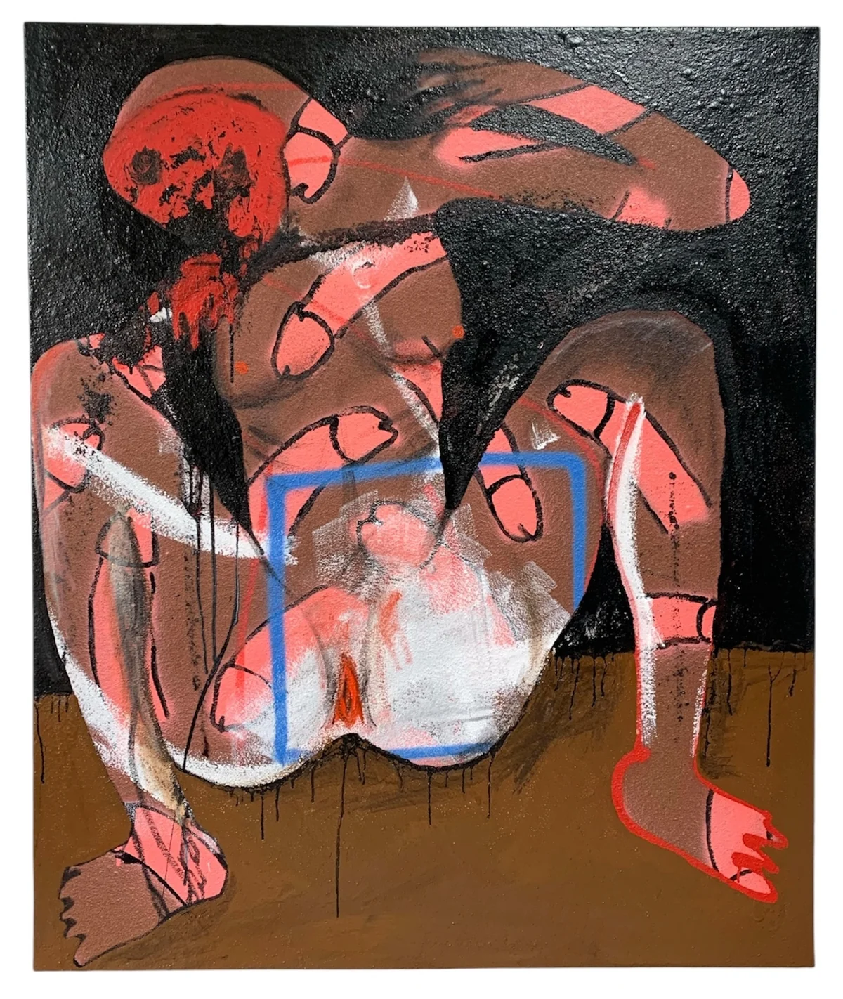 Untitled - mixed media on canvas