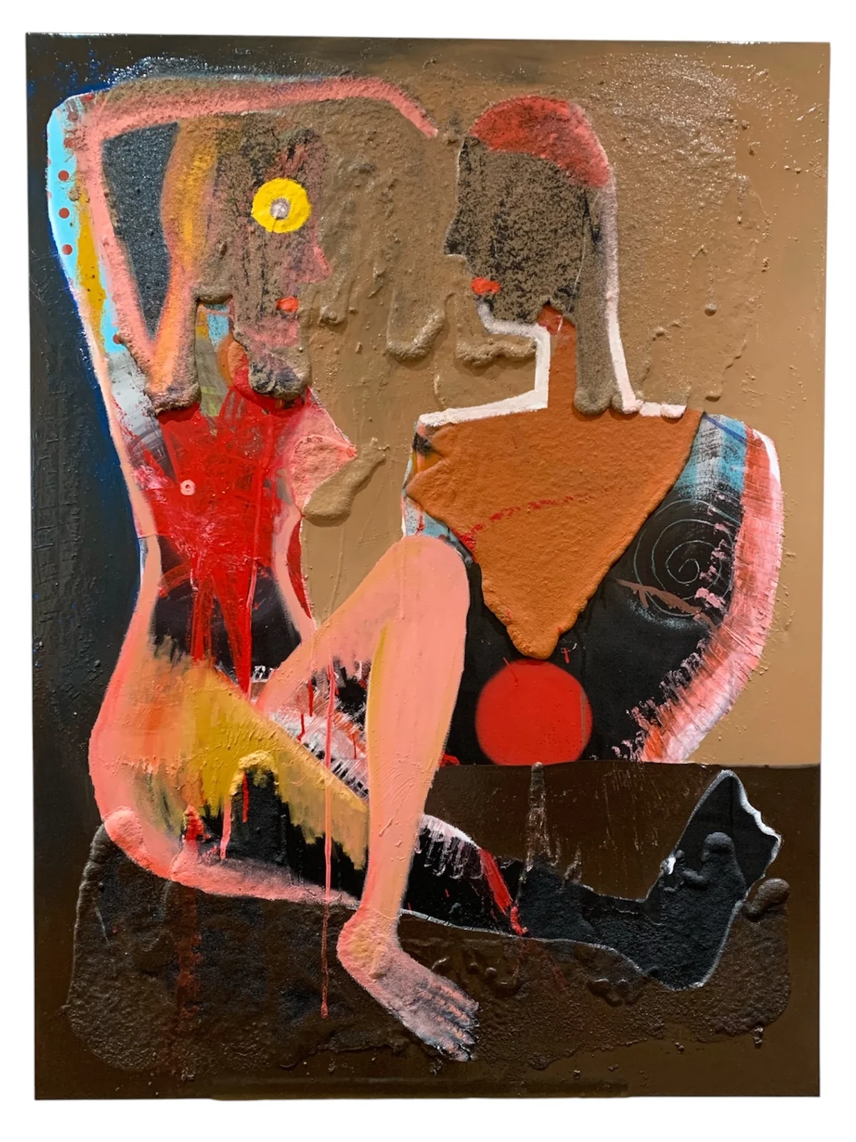 Untitled - mixed media on canvas 91 by 122cm