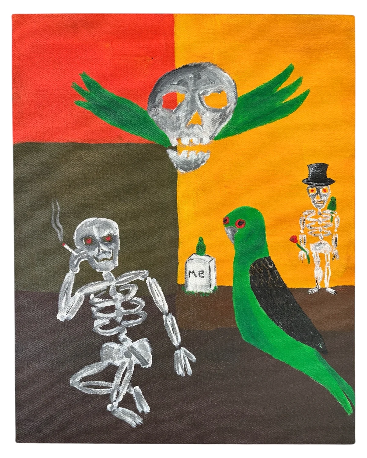 Untitled - mixed media on canvas 39cm by 49cm