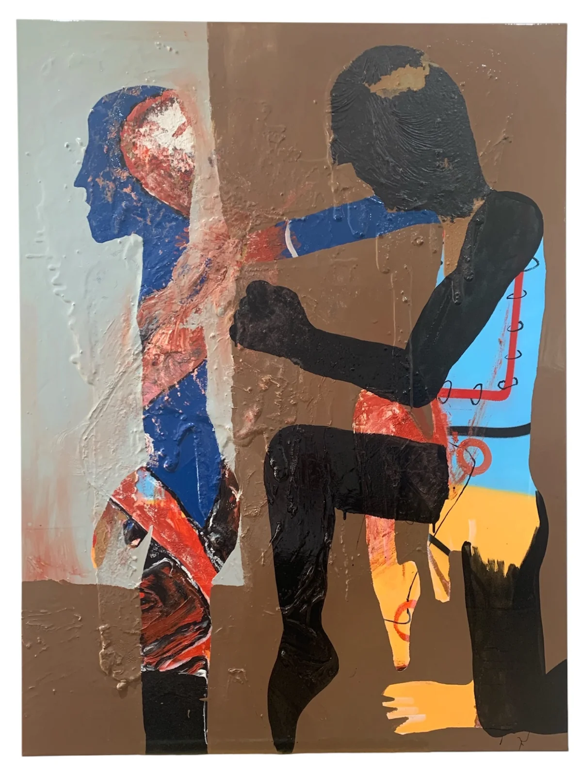 Untitled - mixed media on canvas 91 by 122cm