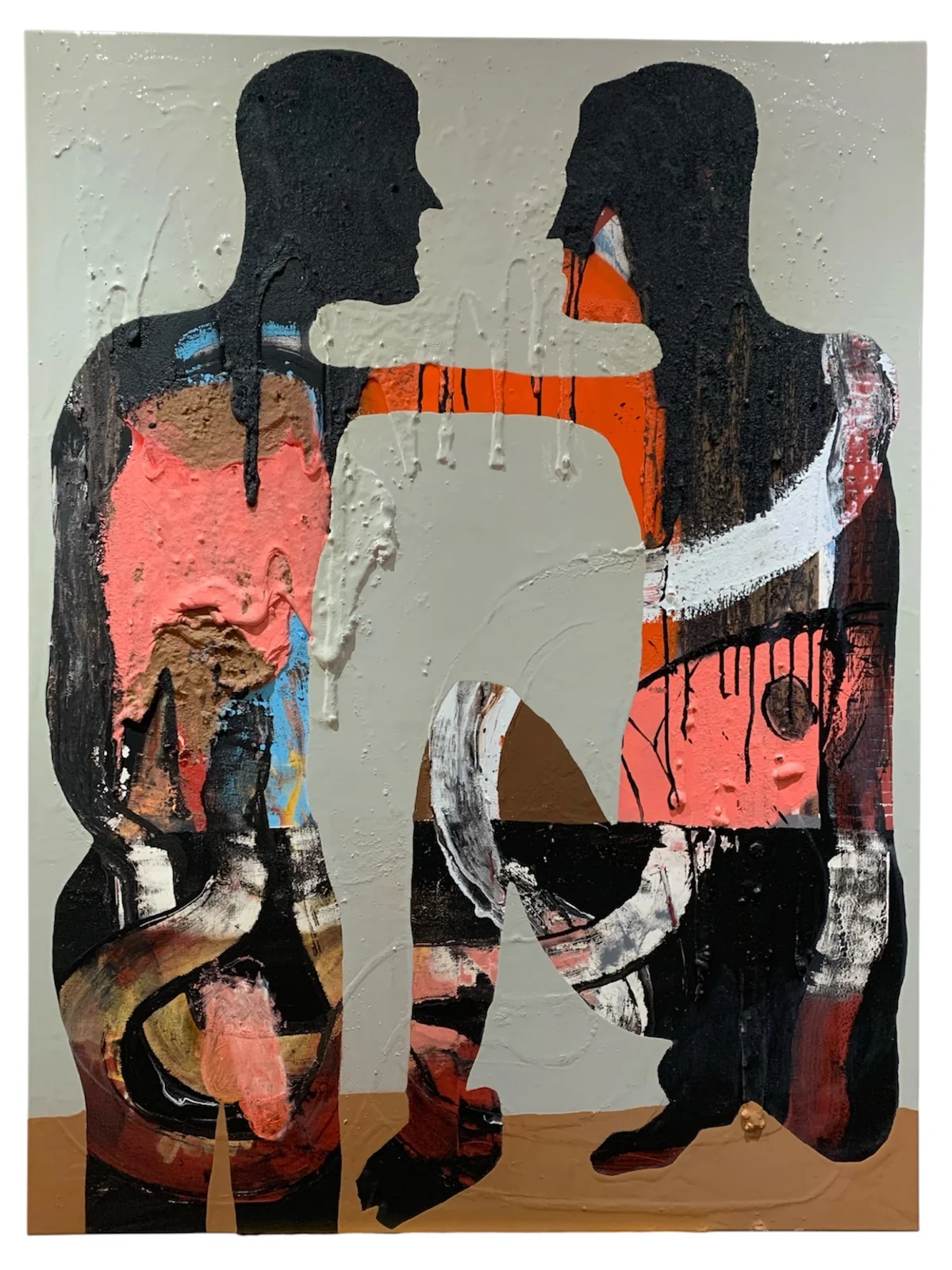 Untitled - mixed media on canvas 91 by 122cm