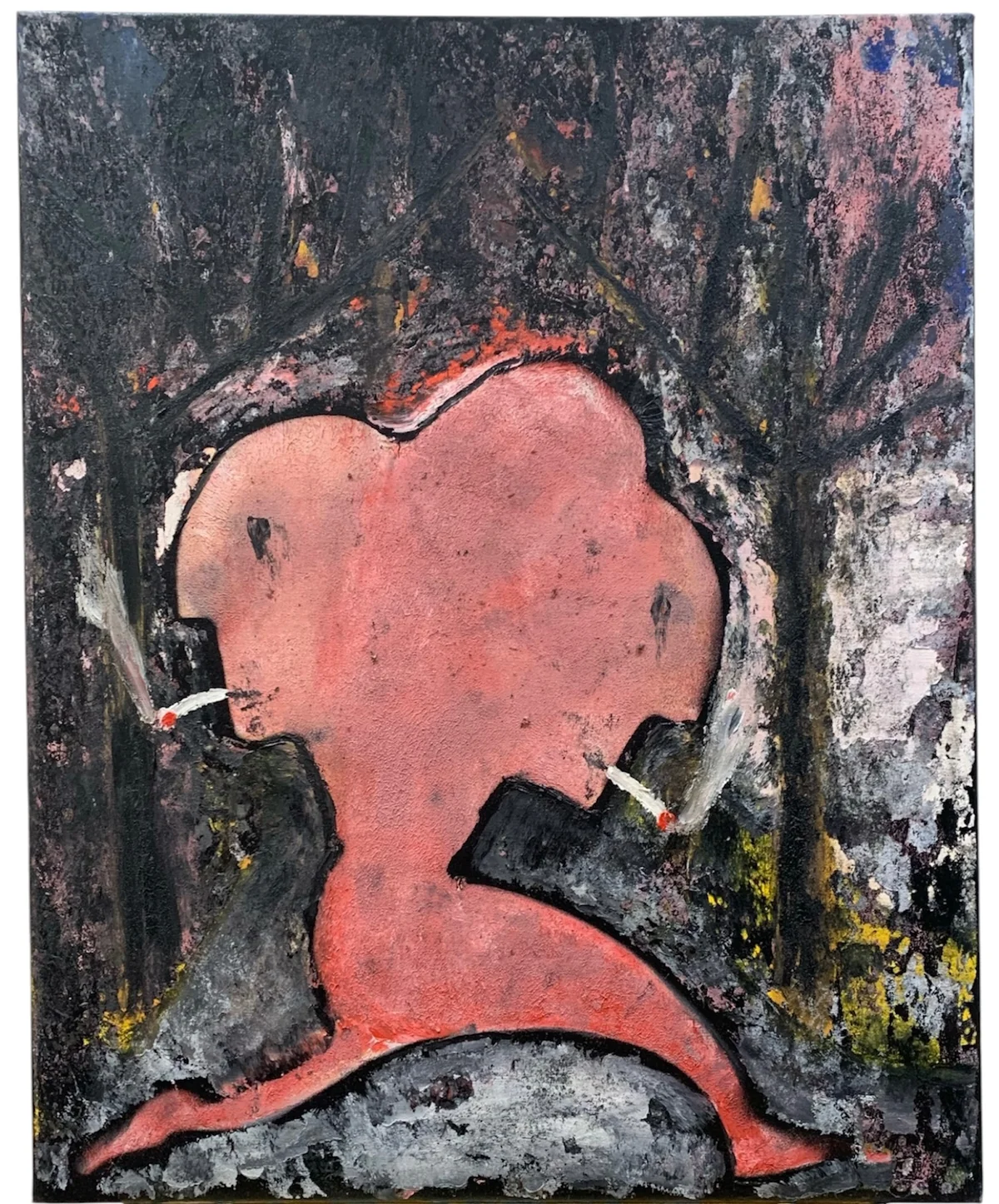 Untitled - mixed media on canvas