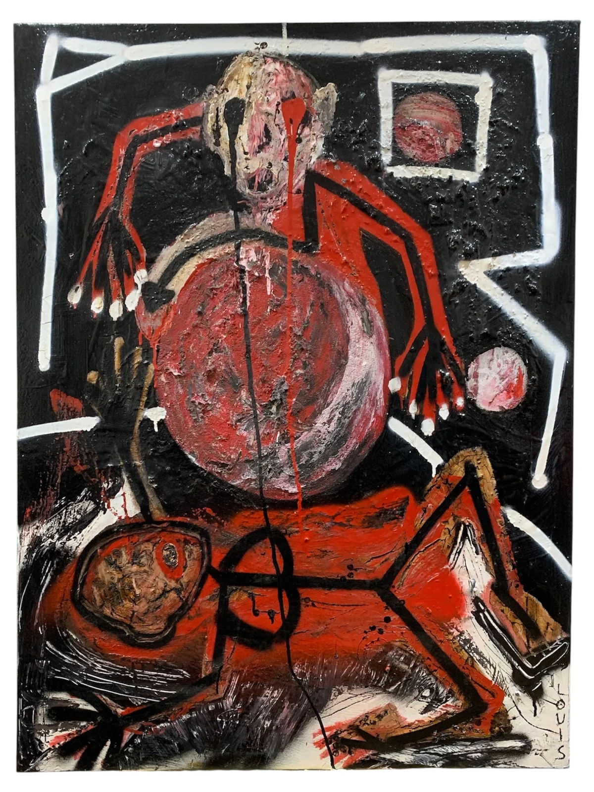 Untitled - mixed media on canvas