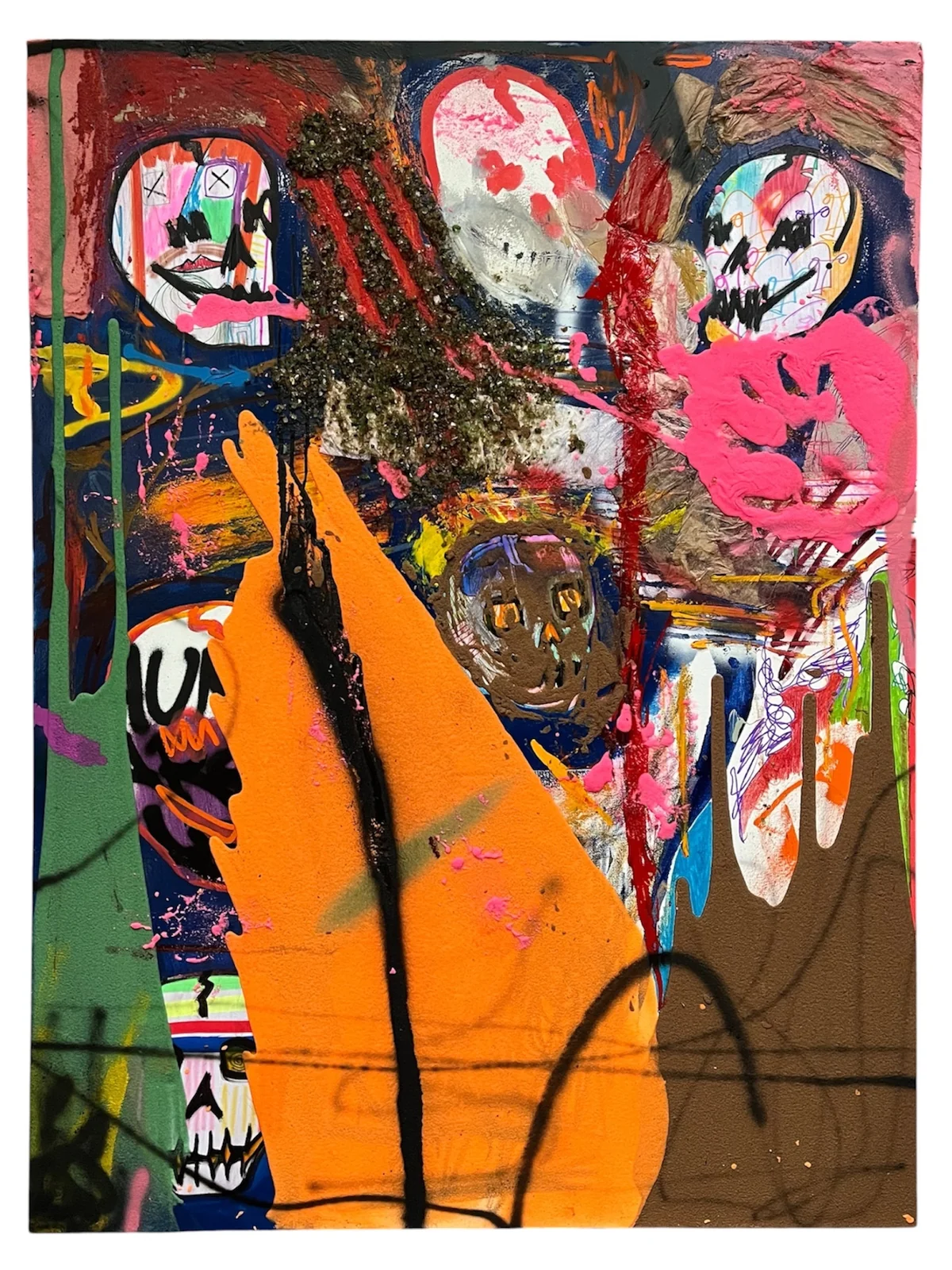 Untitled - mixed media on canvas 91 by 122cm
