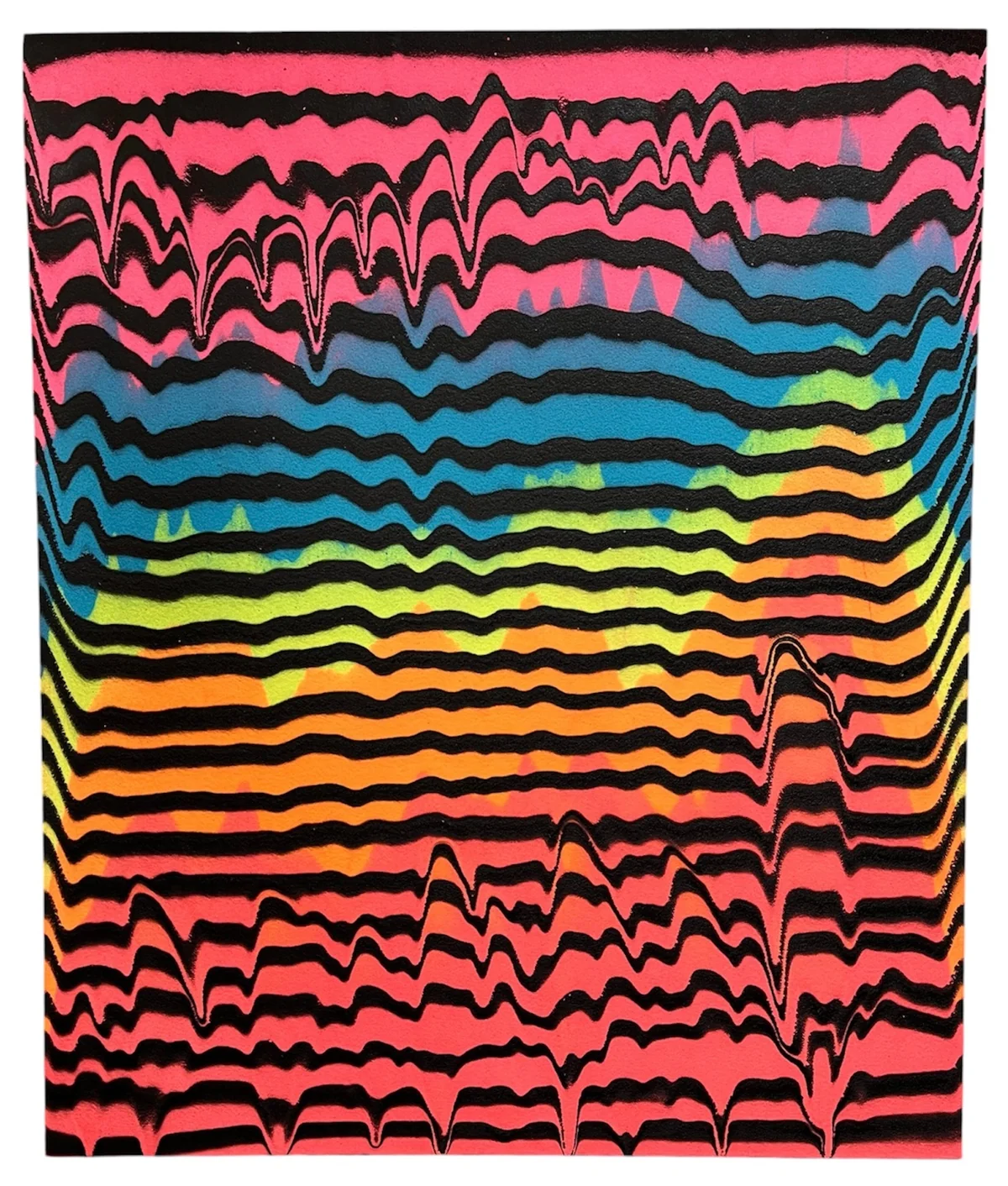 Waves series - mixed media on canvas