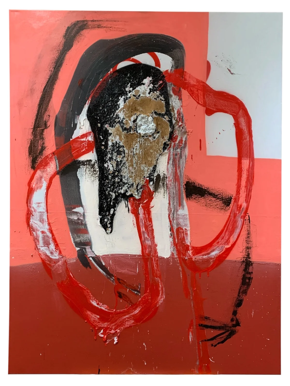 Untitled - mixed media on canvas 91 by 122cm